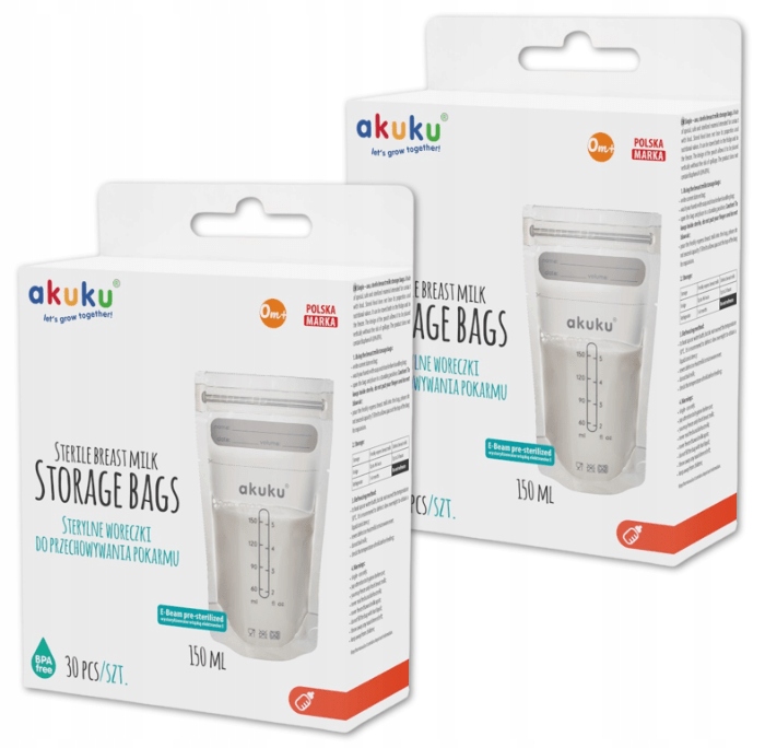 AKUKU MAIŠĖLIS LAIKYTI FREEZING BREATHE MAISTO, BREATHE PIENO, 2 PAKUOTĖS, 60 Vnt.
