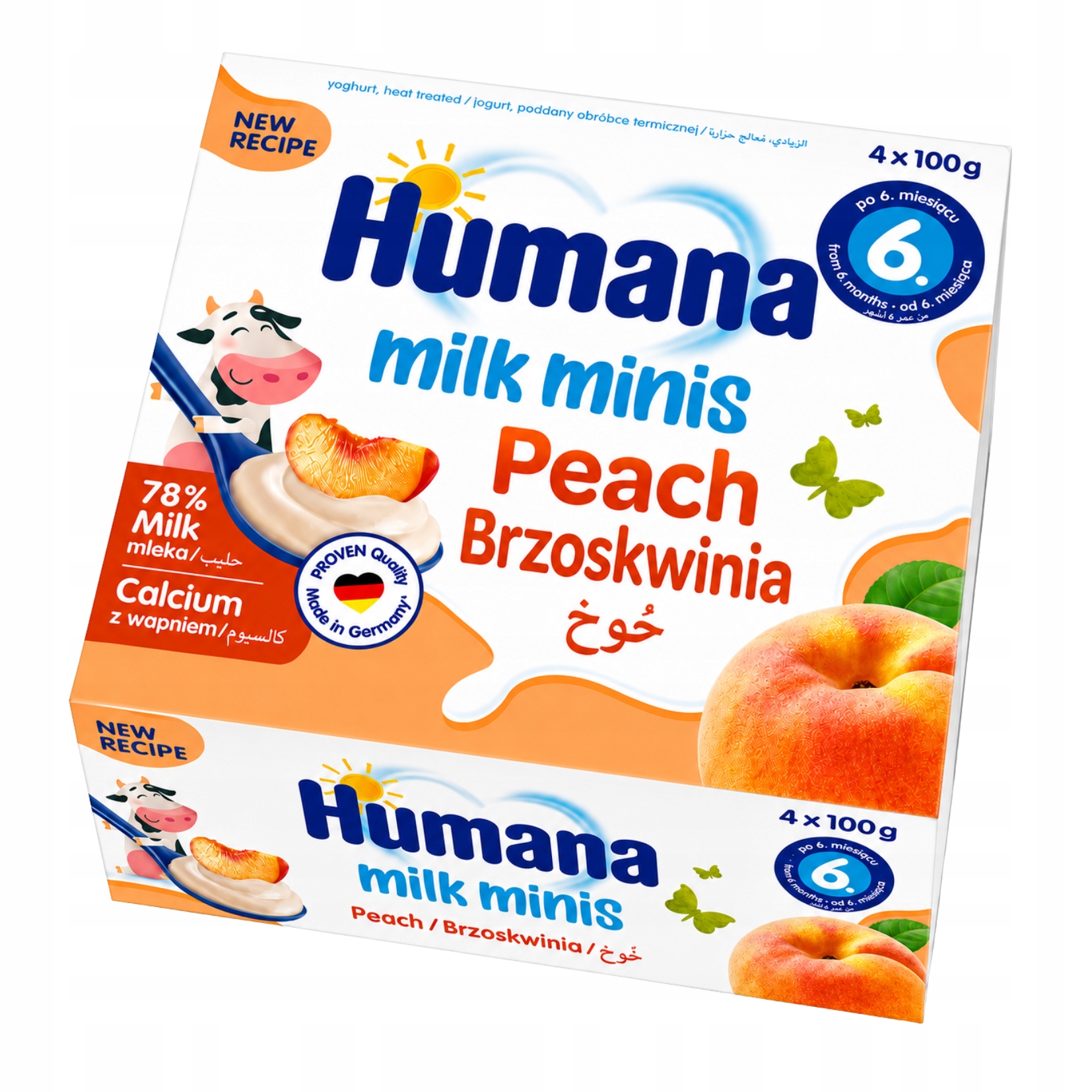 Humana braškių deserai nuo 6 mėn 4x100 g