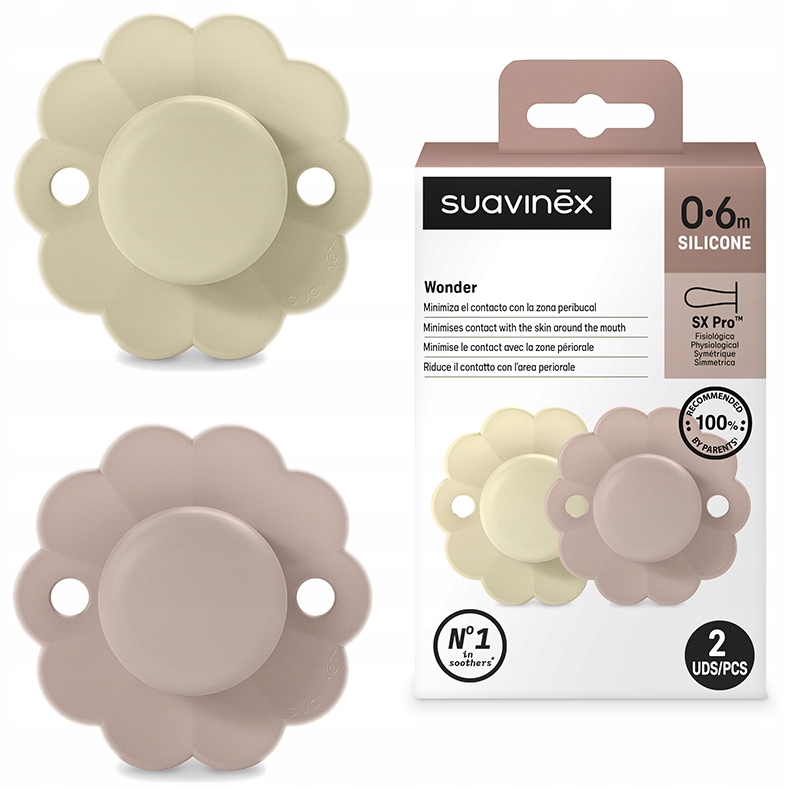 Suavinex PHYSIOLOGICAL čiulptukas SX PRO 0-6m WONDER 2 vnt.