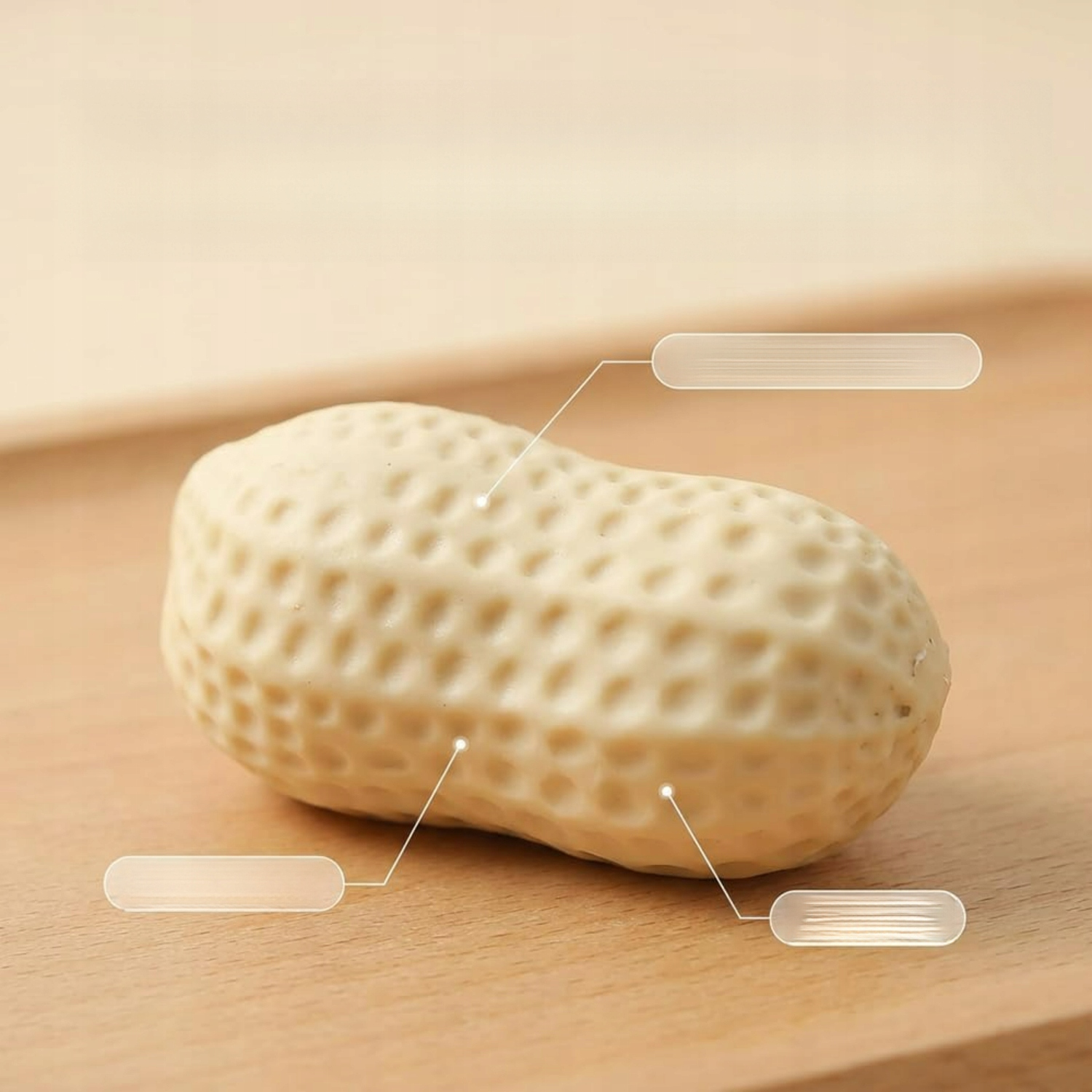 ANTISTRESINIS ŽEMĖS RIEŠUTŲ SQUISHY SQUEEZING TPR-ATpalaiduojantis žaislas