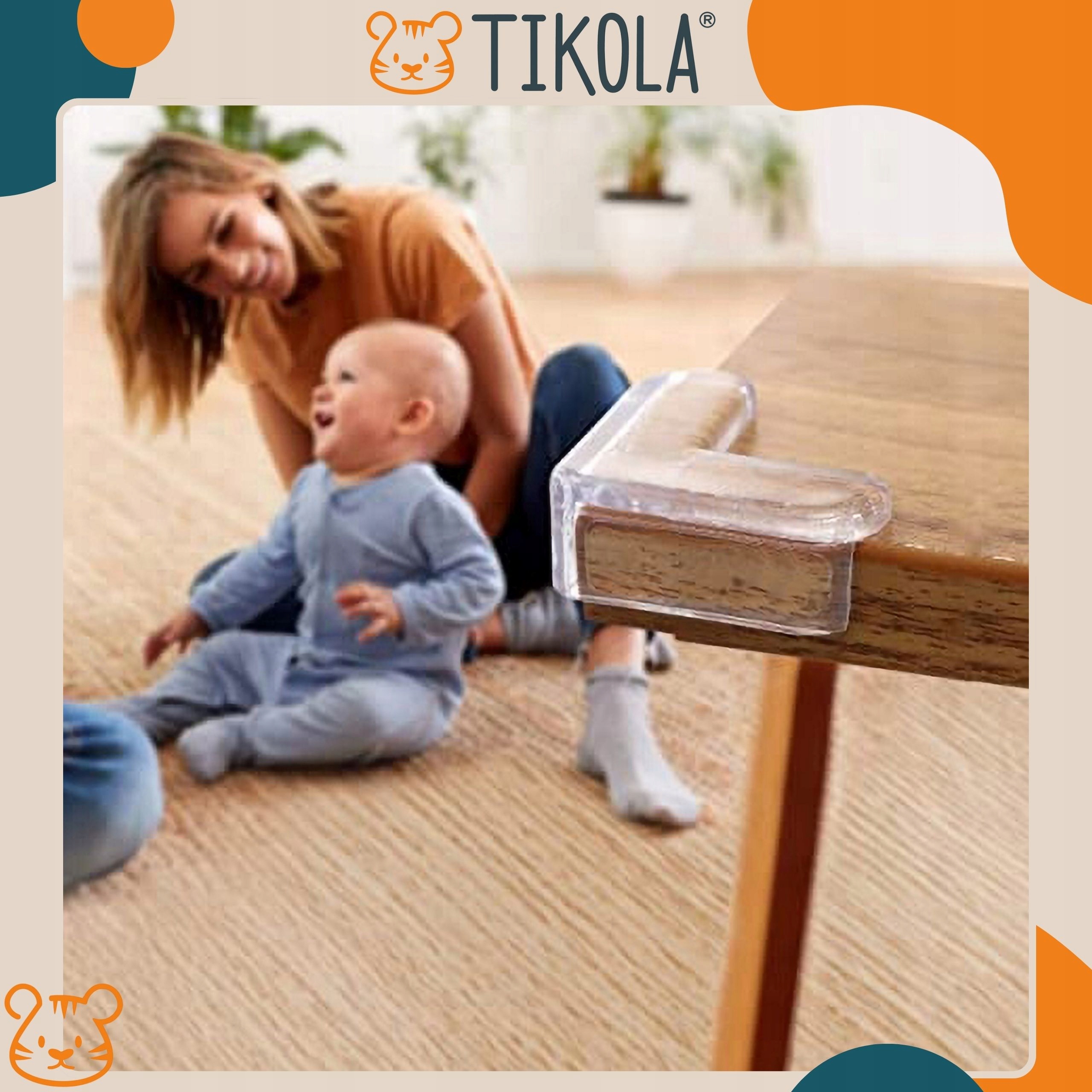 Zabezpieczenia narożników Tikola do mebli stołu