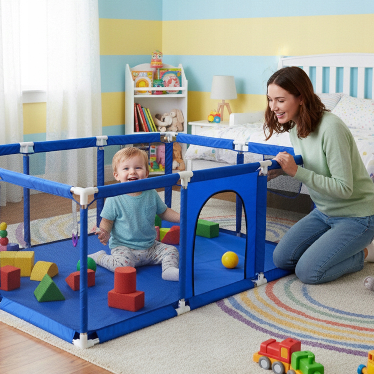 VAIKŲ ŽAIDIMAS 230X122 AIKŠTAS SU KREPŠEČIŲ ĮVARČIAIS ​​Žaidimų aikštelė DIDELIS SAUGU