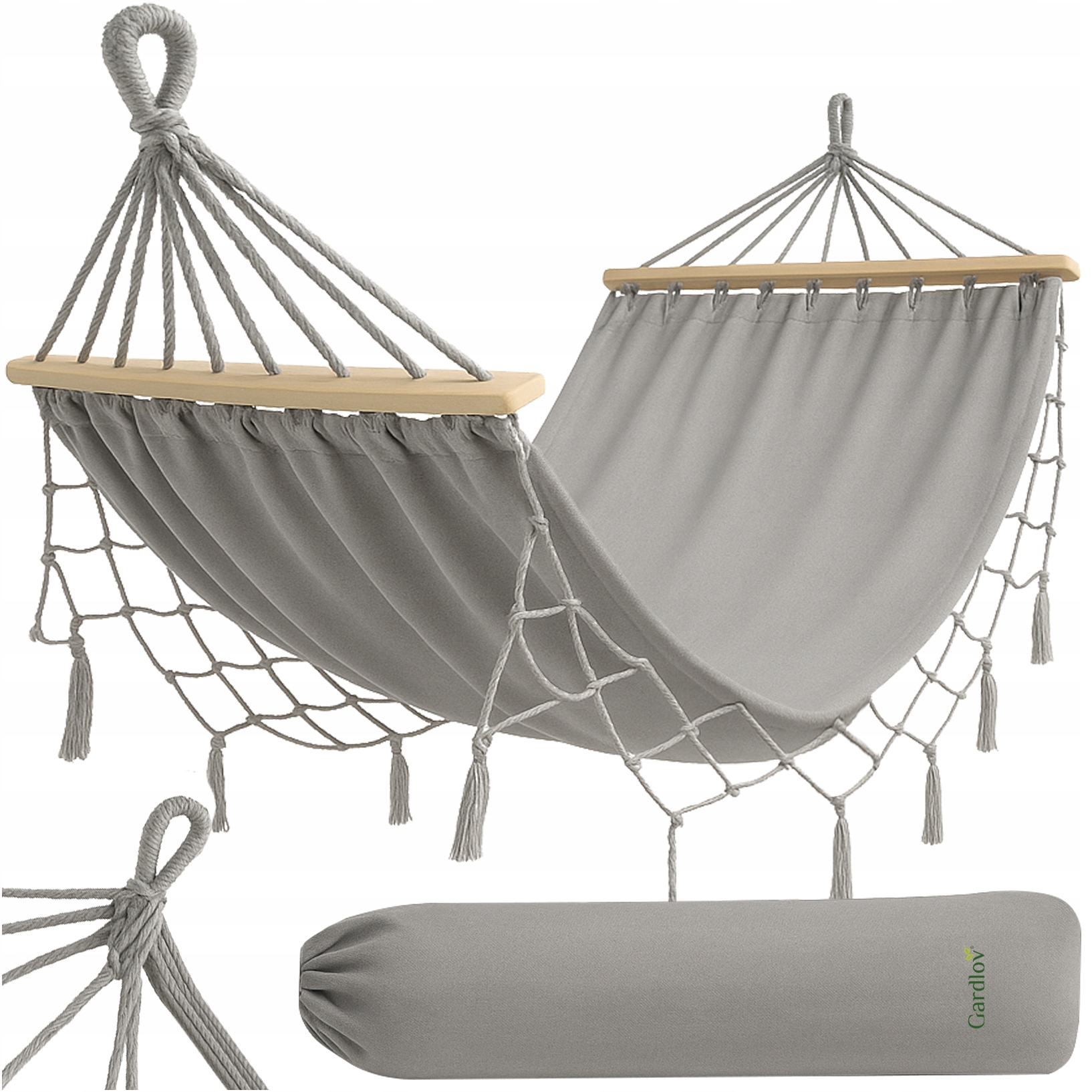 Gardlov didelis XXL sodo hamako su pagalvėmis, 200 kg