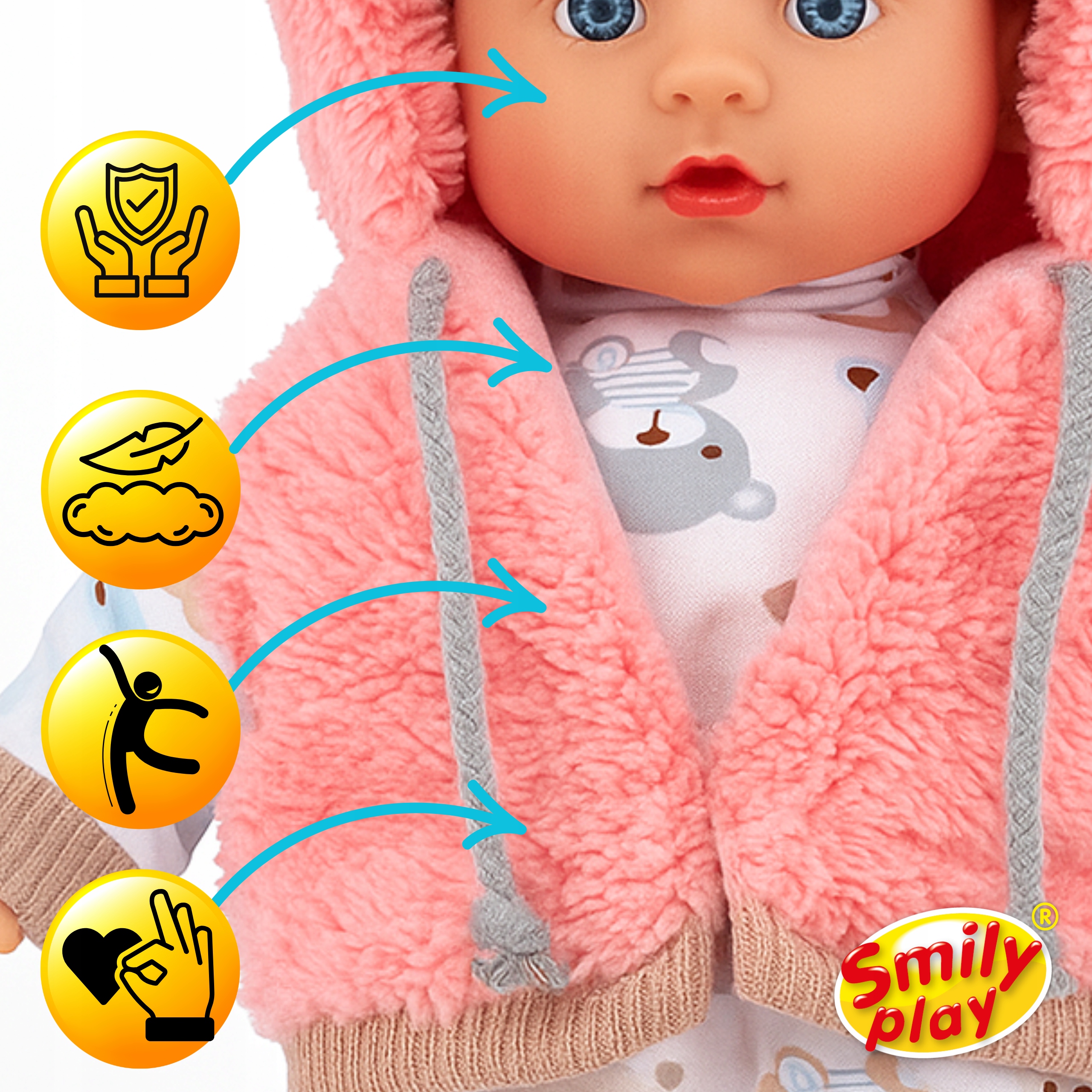 Smily Play Julka 32cm interaktyvi lėlė