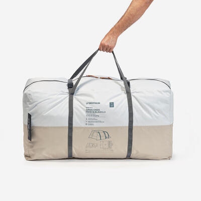 Quechua Air Seconds 6.3 Fresh & Black pripučiama kempingo palapinė 6 žmonėms.