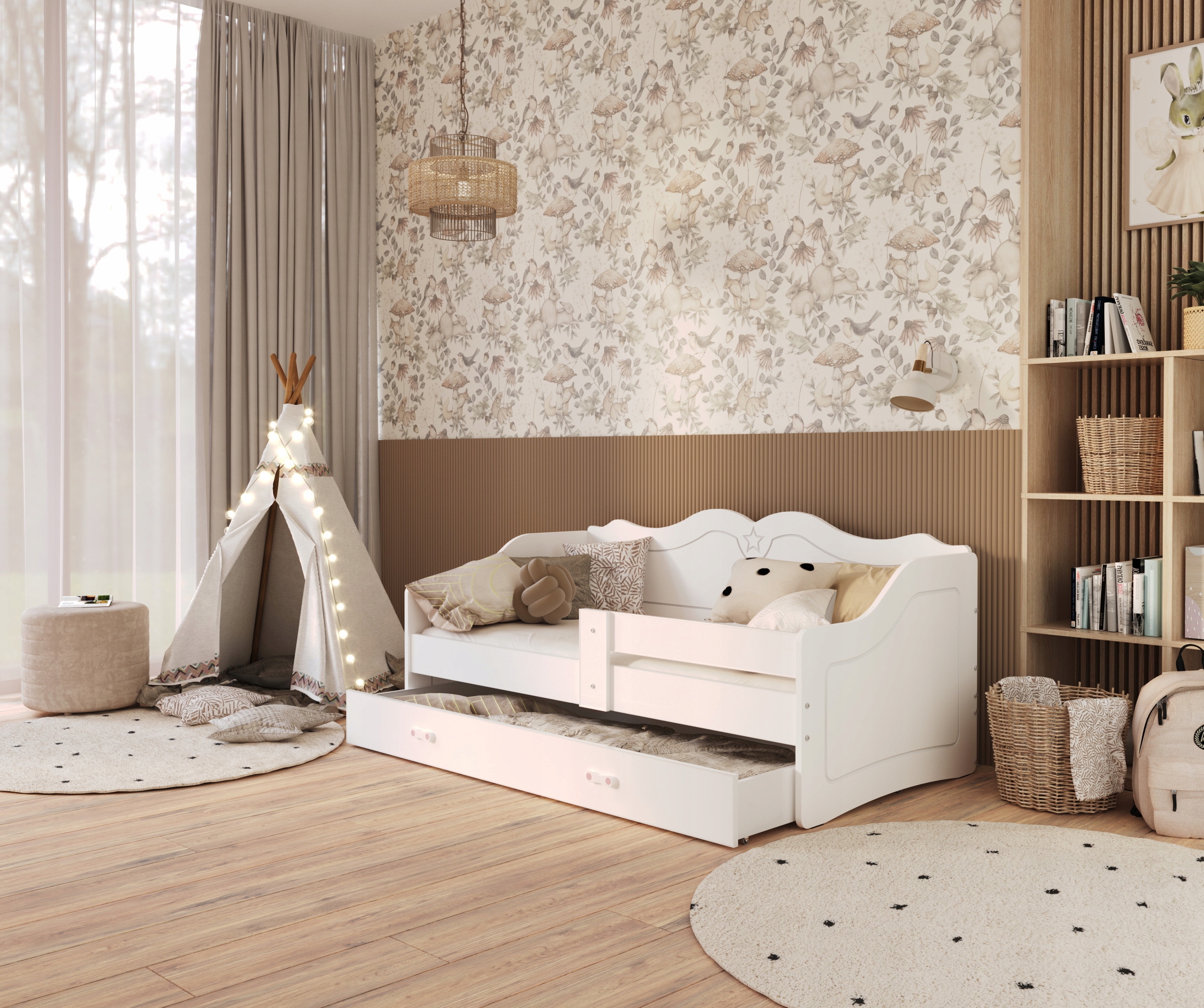 AJKmeble vaikiška patalynė 180x80 su čiužiniu Lili