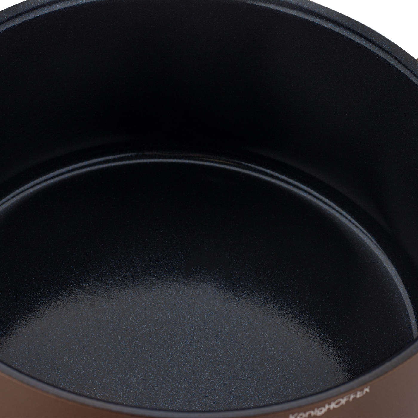 KERAMINIS PUODAS su dangteliu indukcinis dujos Konighoffer Reno Brown 28cm 7l
