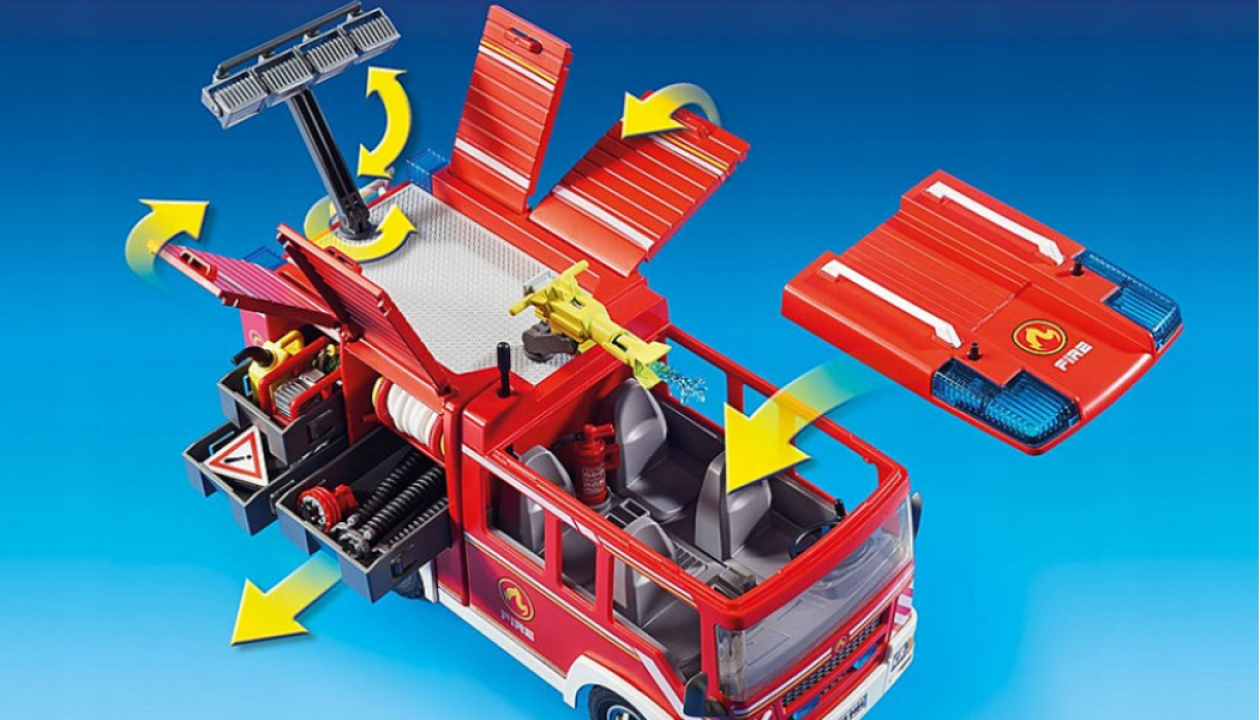Playmobil ugniagesių gelbėtojų automobilis 9464