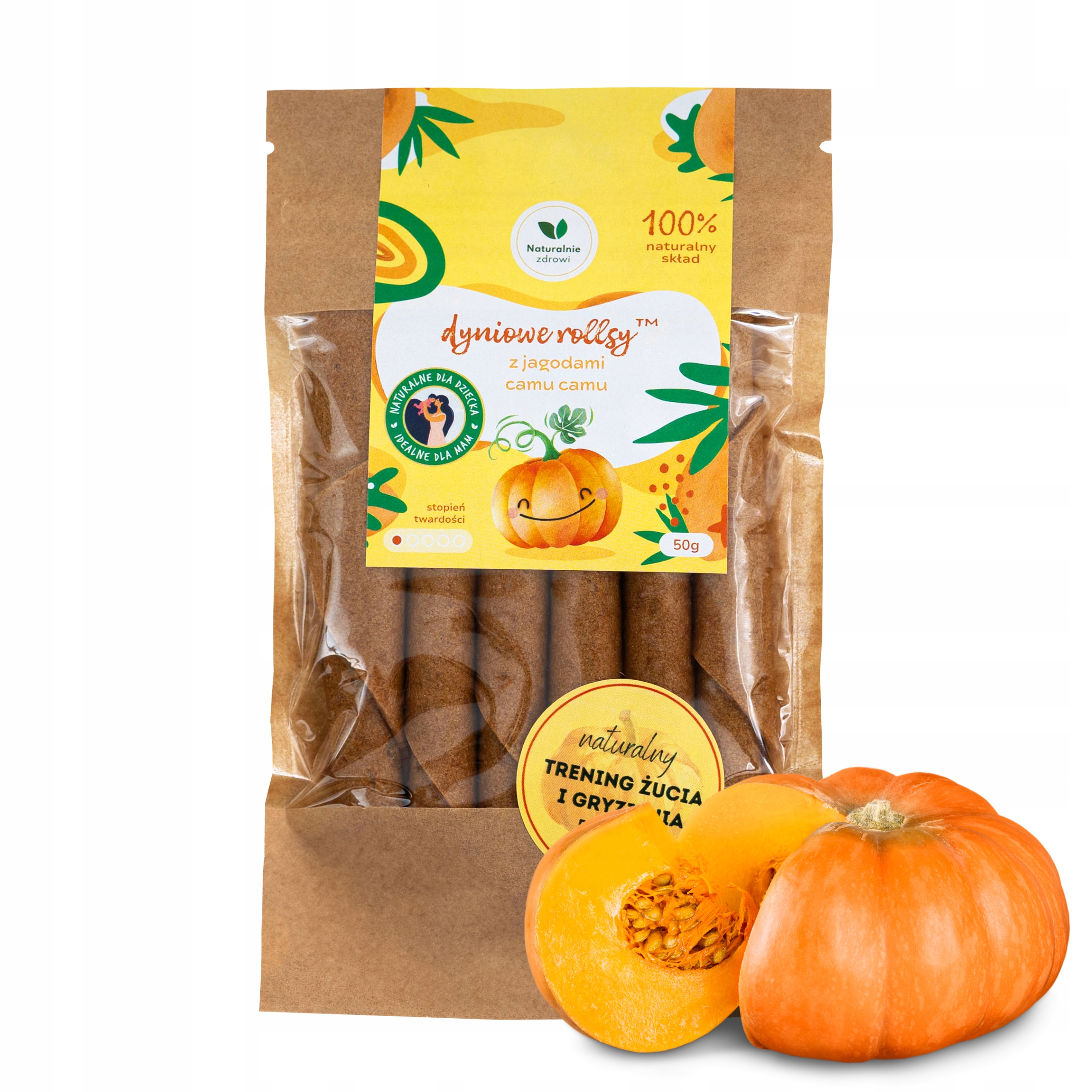Naturalnie Zdrowi moliūgų rollsy su uogomis 50g