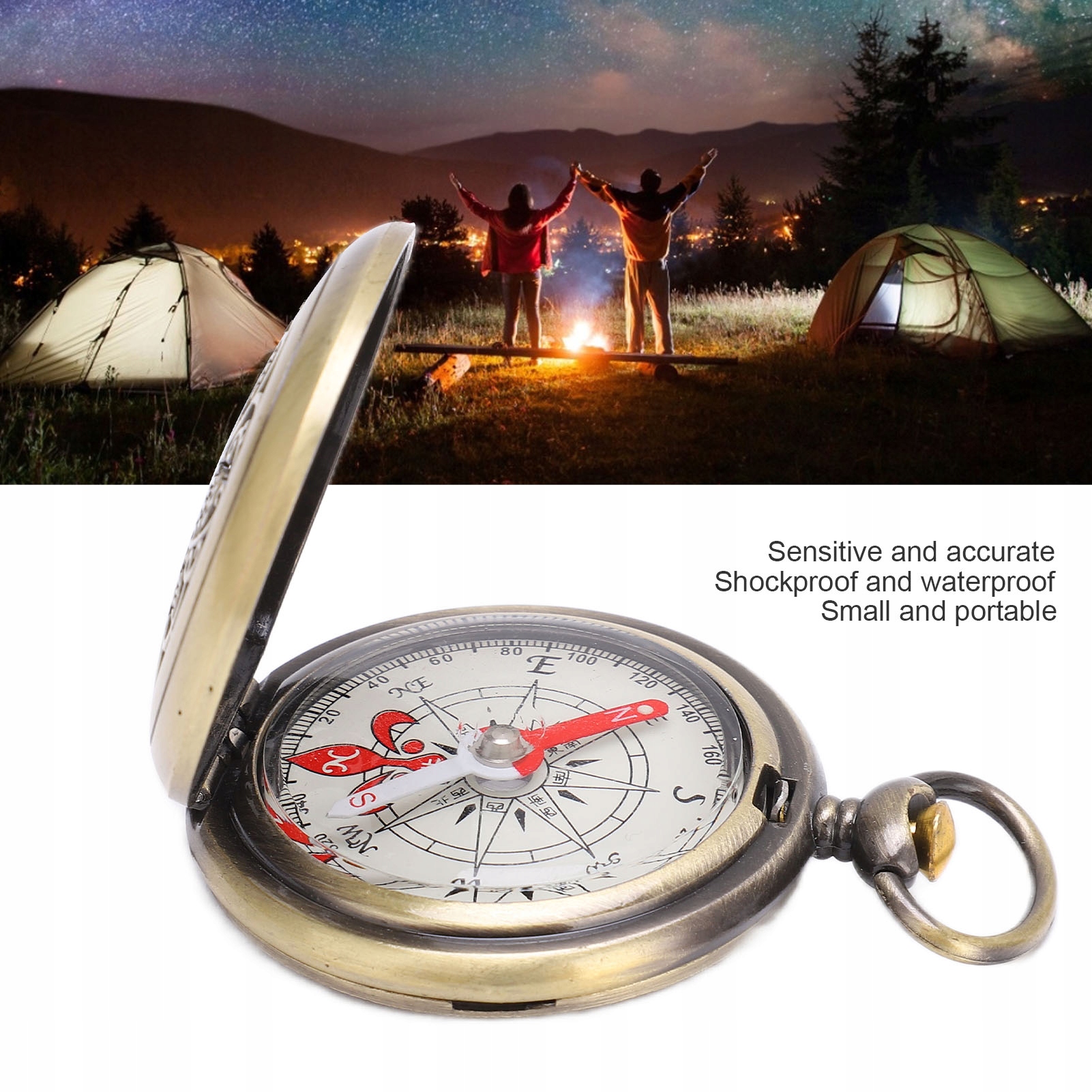 KOMPASAS TURISTINIS KOMPASAS LAUKO NAVIGACIJAI