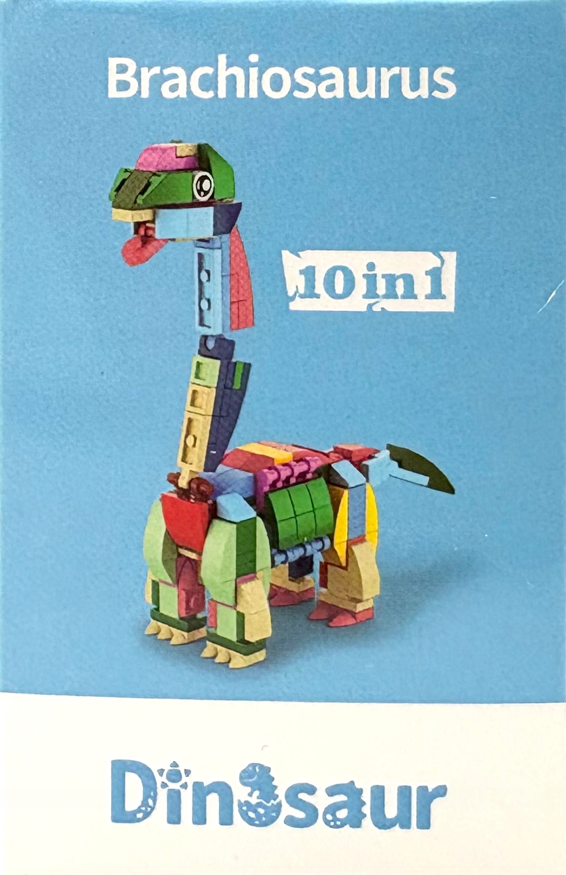 Blocks 35 el dinozaurų kaladėlių kaladėlės vaikams dinozauras Brontosaurus 0002
