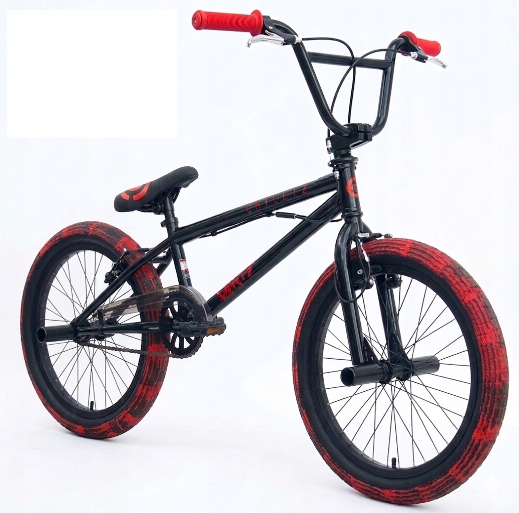 BMX juodi vokiški CHILLIZ DIRTY 20" ratai ROTOR 360 PEGI