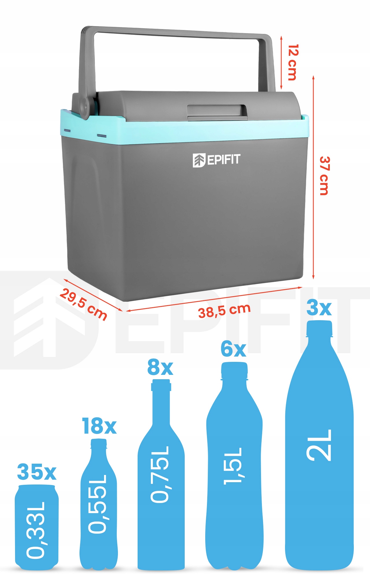 Epifit keliaujamasis šaldytuvas 25l 12/230V