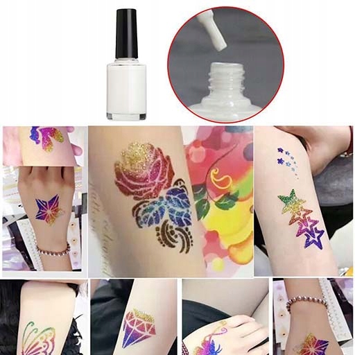 DIDELIS TATUiruočių rinkinys, ŠABLONAI, GLITTER TATUiruotės, PLAUNAMI GLITTER