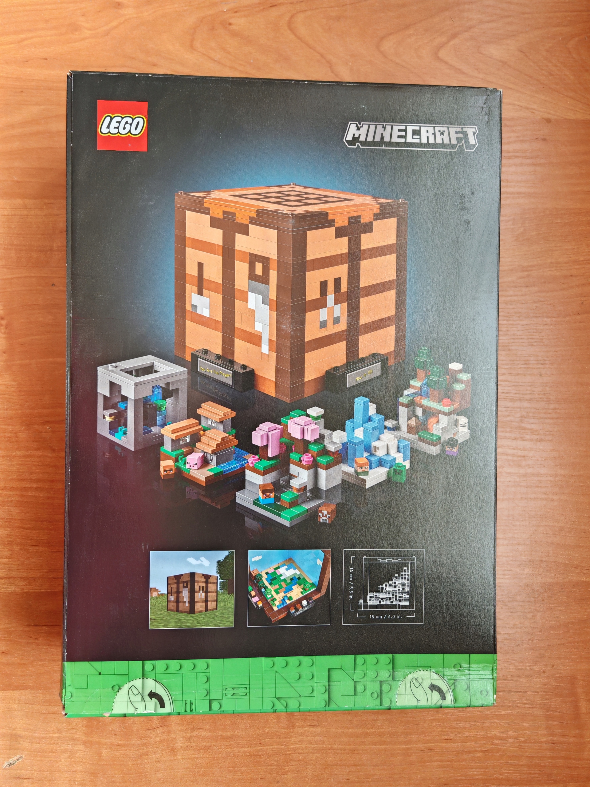 Lego Minecraft darbo stalas 21265