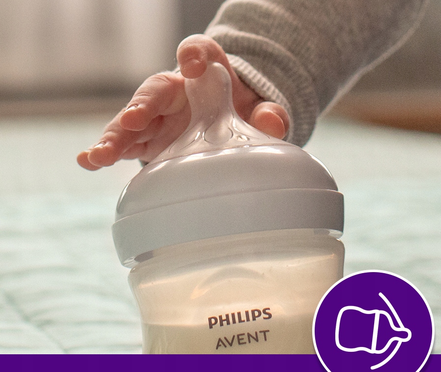 PHILIPS AVENT NATURAL TRIJOS ANTICOLIKO SPINČIŲ PAKETAS 3 SKIRTINGI SRAUTAI 1M+