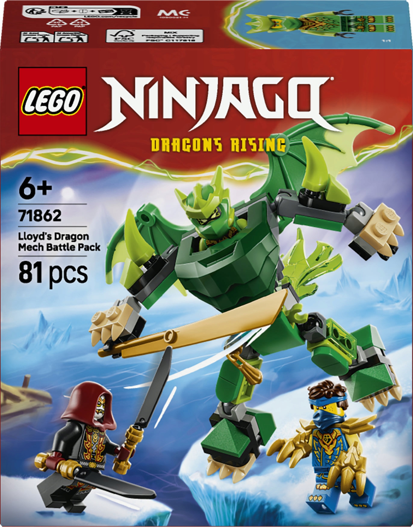 LEGO Ninjago Lloyd smaugų mech 71862
