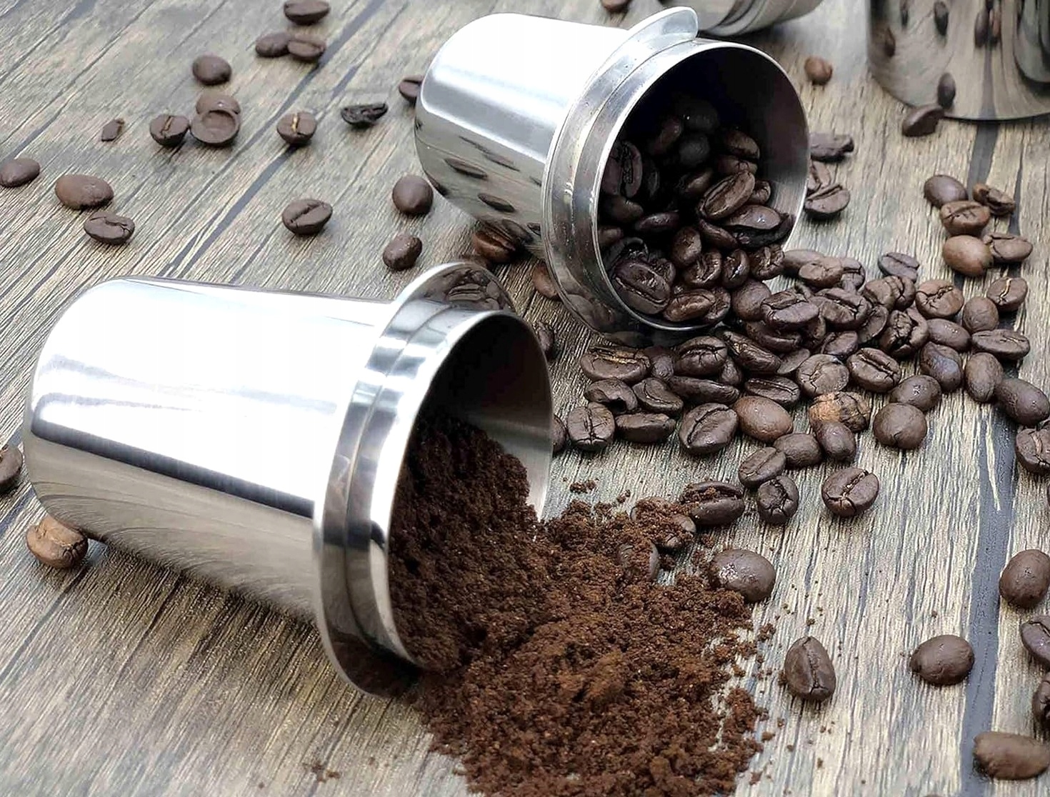 TAURĖLIS 51MM KAVOS DALYTUVAS BARISTA ESPRESSO MATAVIMAS PLIENAS ATVARUS