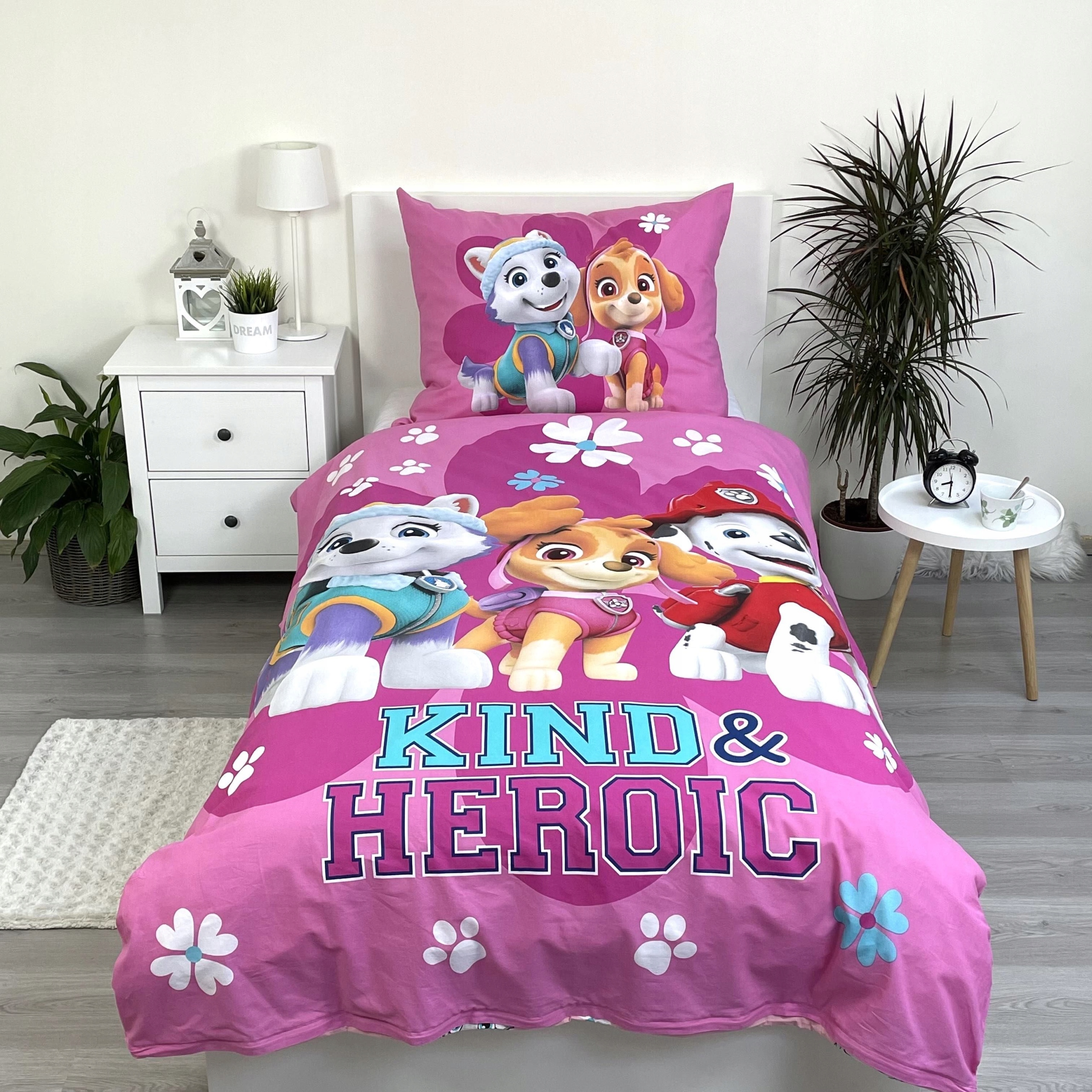Jerry Fabrics Psi Patrol medvilninės paklodės 140x200