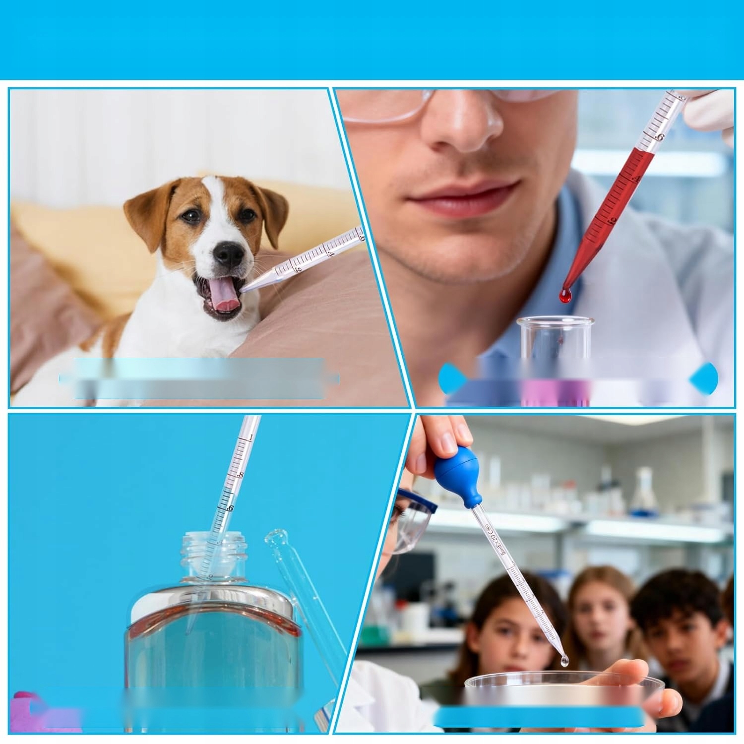 Stiklinės pipetės 1ml 2ml 5ml 10ml su laboratorinėmis svarstyklėmis