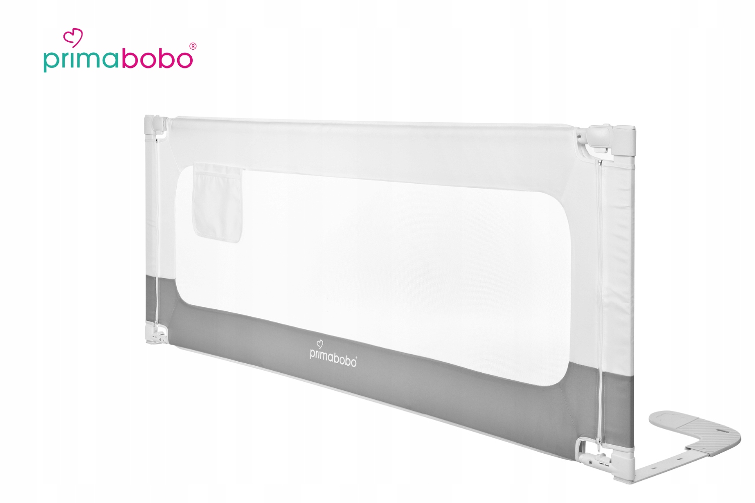 PRIMABOBO VELVO lovos bėgelis 160cm, apsauginis užvalkalas vaikams PILKA