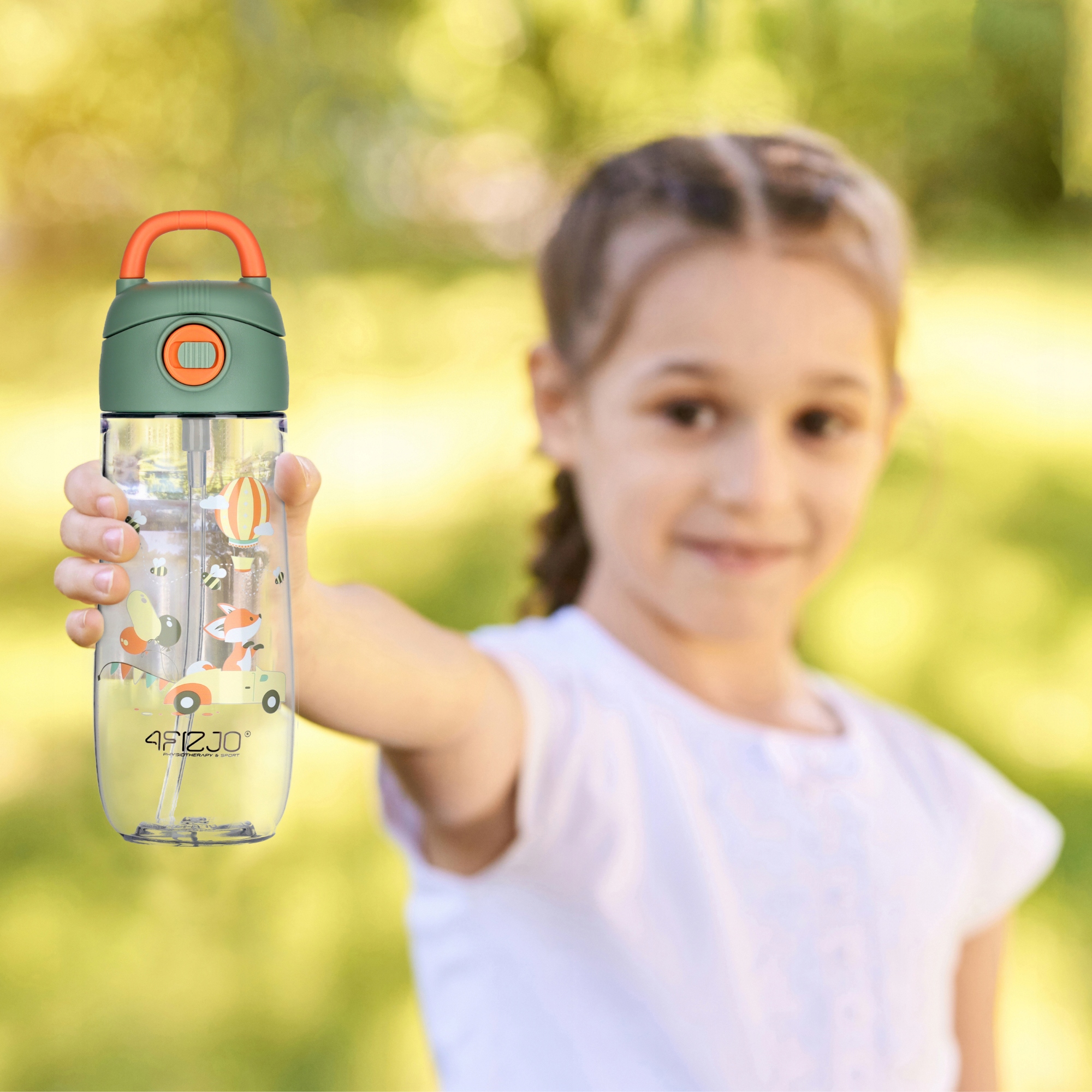 VANDENS BUTELIS VAIKŲ BUTELIŲ GĖRIMAS MOKYKLUI TRITAN SPORTS 550 ML