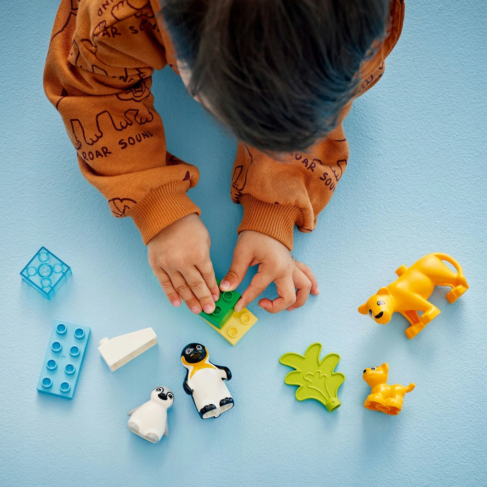 LEGO DUPLO 10442 laukiniai gyvūnai pingvinai liūtai