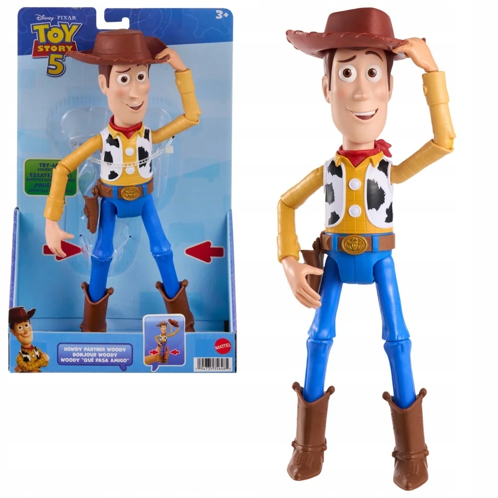 Mattel Toy Story 5 Woody figūra 30 cm su kepure