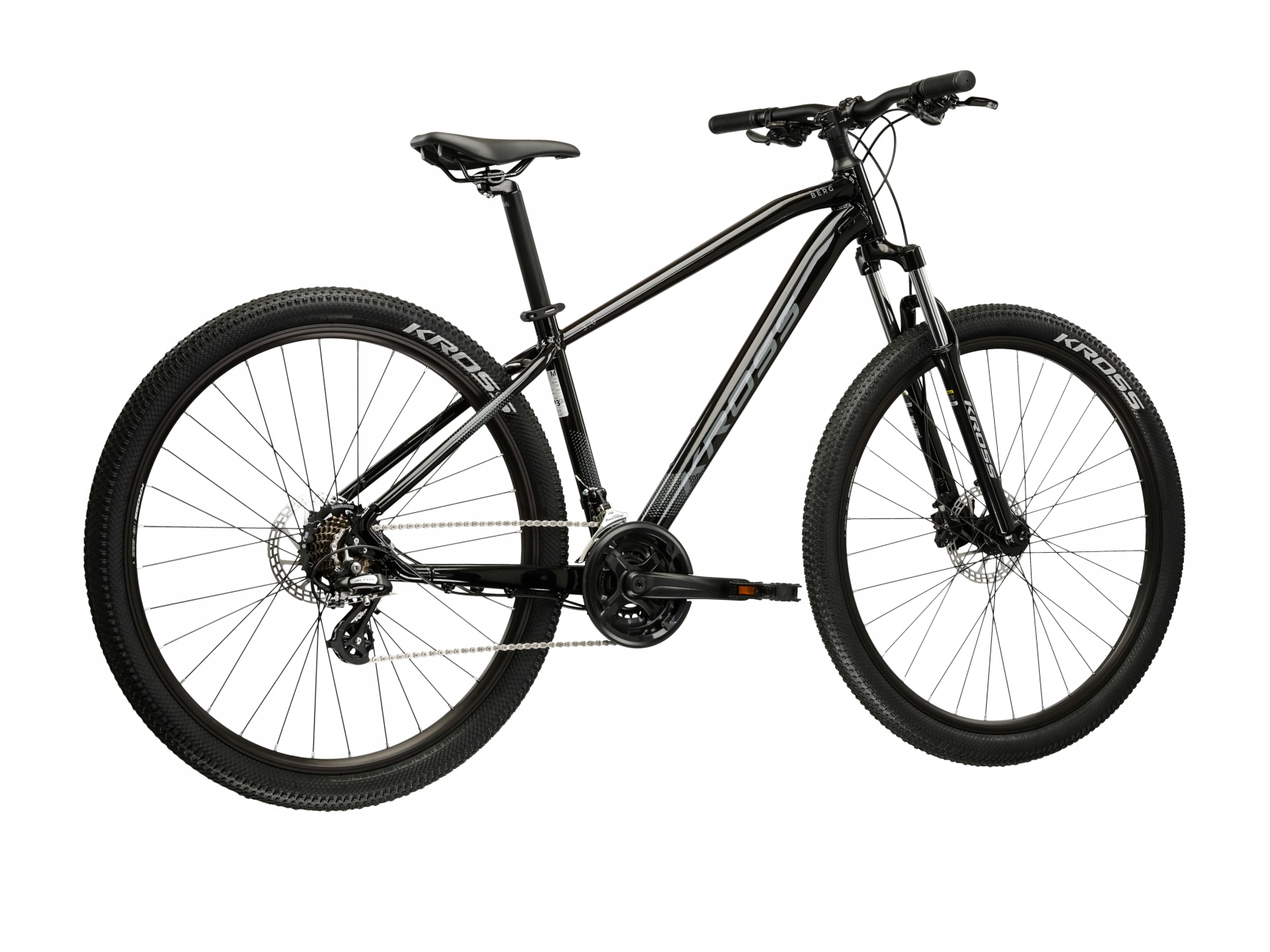 KROSS BERG 3.0 MTB kalnų dviratis, M dydis, juodas