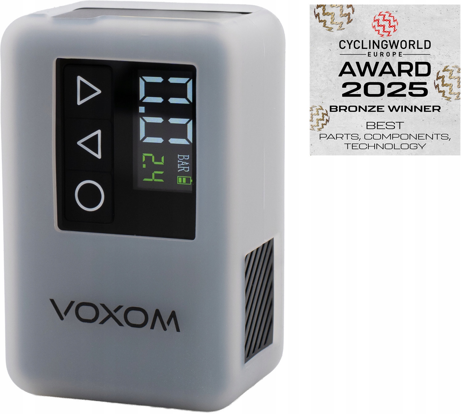 Voxom EPu2 USB-C 120 PSI akumuliatoriaus siurblys, juodas aliuminis