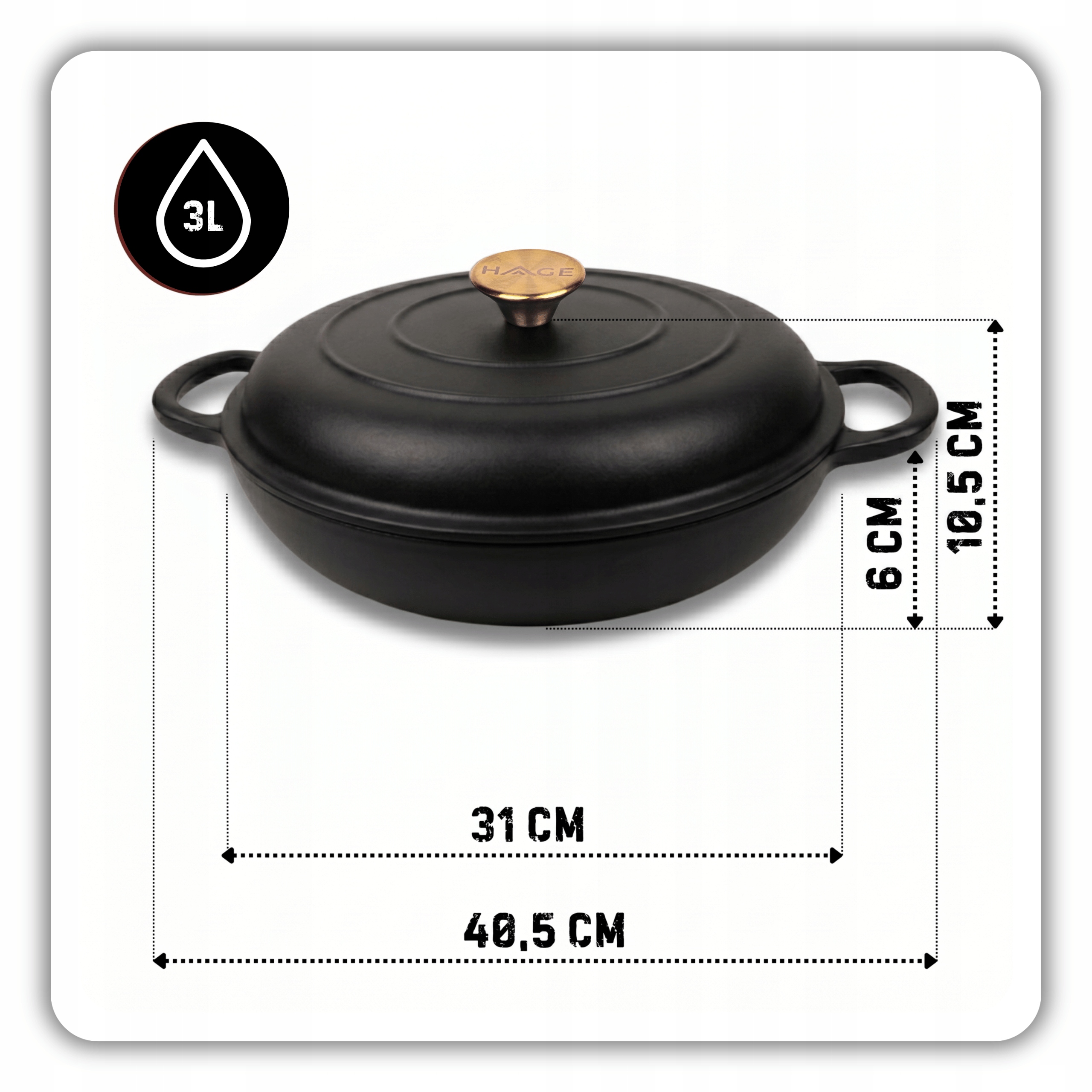 EMALINIS KETAUS PUODAS, ŽEMOJI INDUKCIJA, DUJINĖS, ORKALYSTĖ, KREPTUVE, Keptuvė