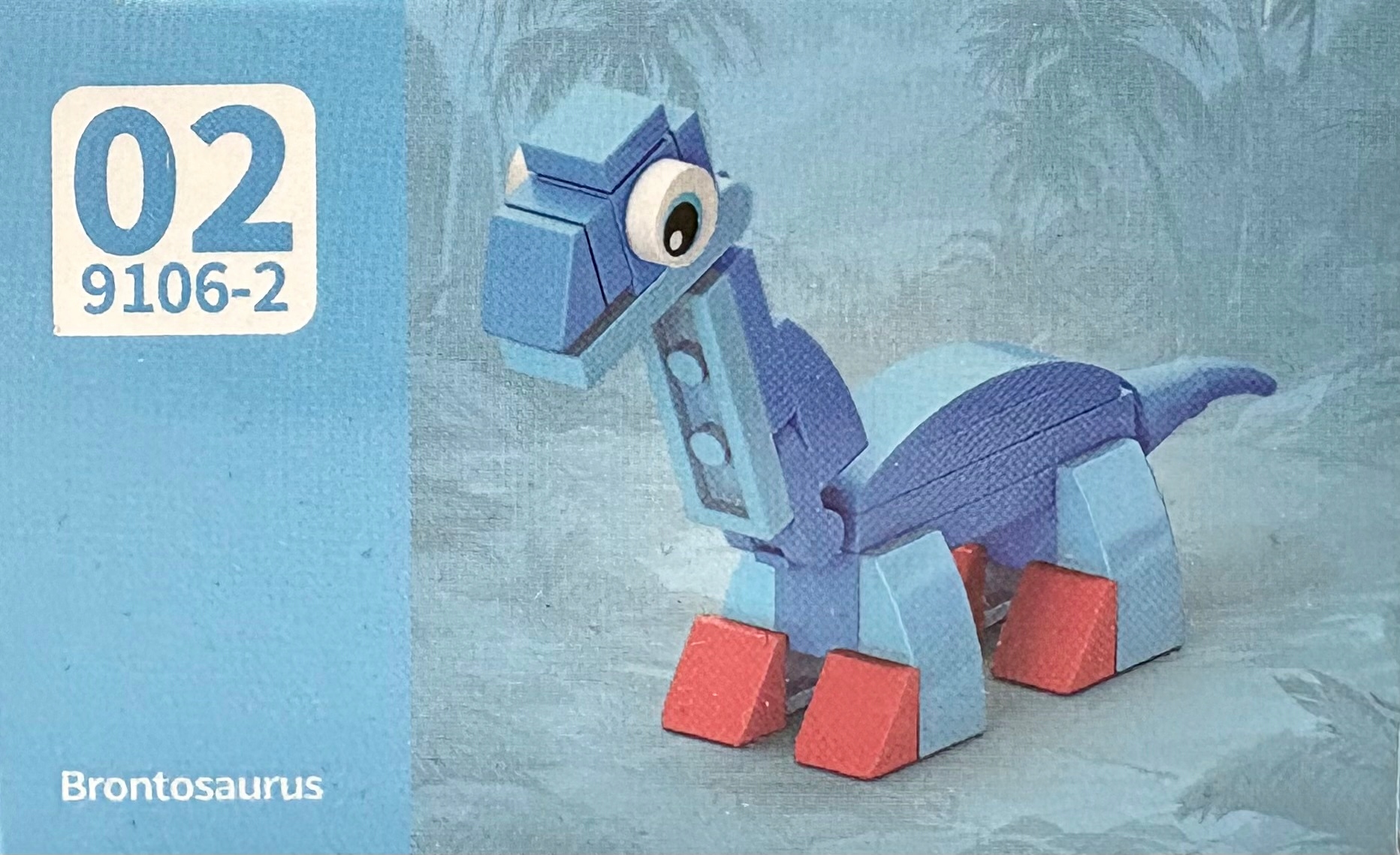 Blocks 35 el dinozaurų kaladėlių kaladėlės vaikams dinozauras Brontosaurus 0002