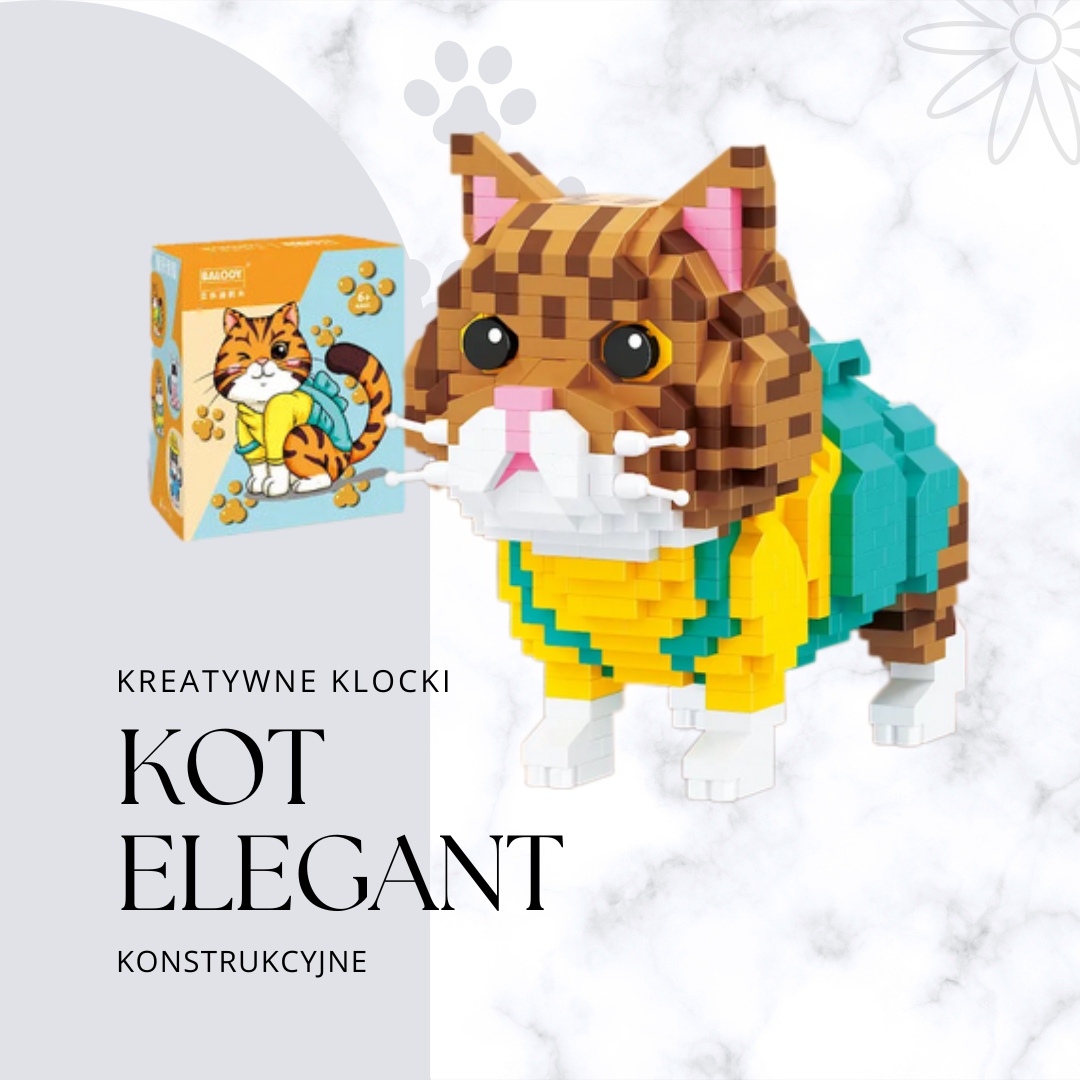 Cat elegant Konstrukciniai blokeliai 846 vnt. DOVANA