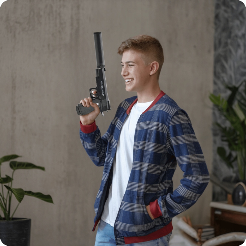 Skleplolki pistolet na kulki 800 szt. metalowy