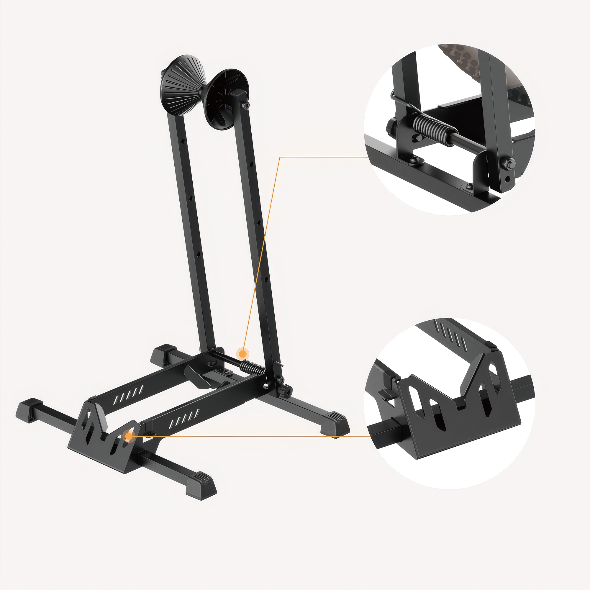 Boste F1 sulankstomų grindų dviračių stovas dviračių laikiklis 20-29'' 35 kg
