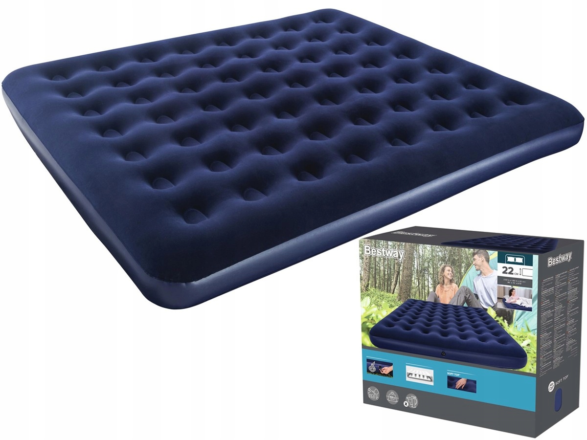 Bestway dvivietis pripučiamas matracas 203x183x22 cm
