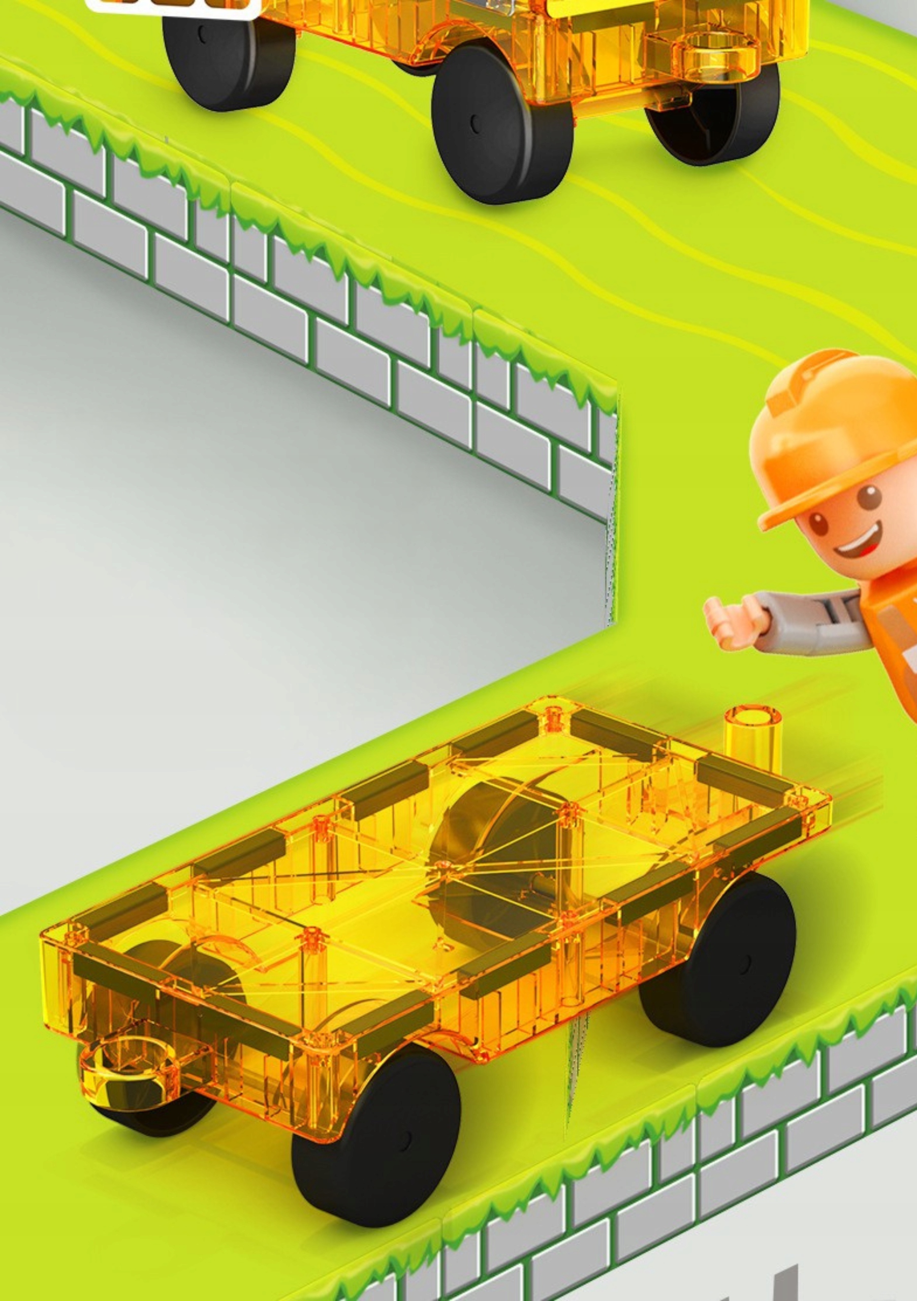 MAGNETINIŲ KONSTRUKCIJŲ UGDYMO KLUKULIŲ RINKINYS 45 EL, DIDELIS 3D DOVANA