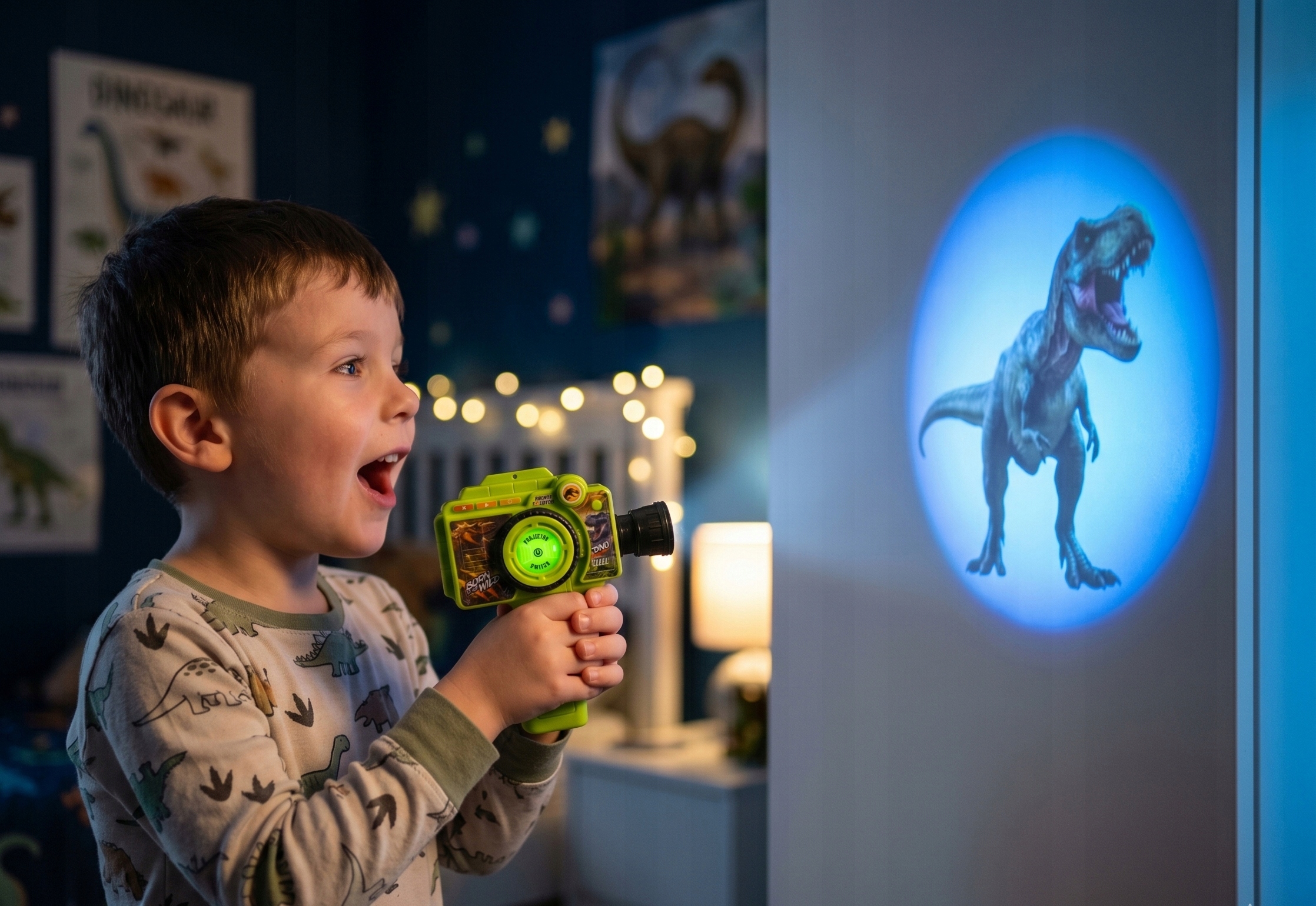 Midex projektorius vaikams su 20 skaidrių dinozaurų