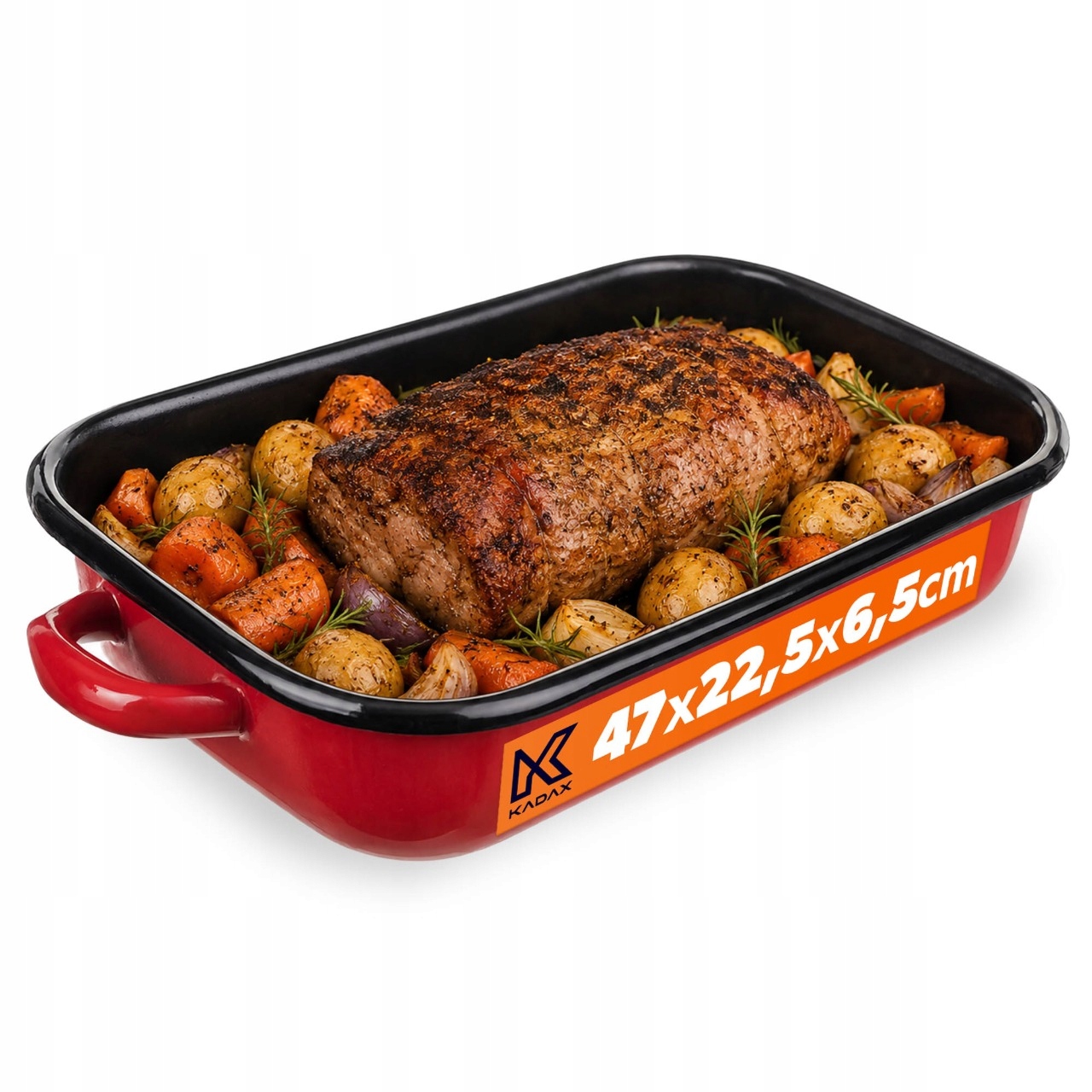 DIDELĖ EMALINĖ INDUKCINĖ keptuvė, DUJOS INDUKCINĖMS, 41 cm, 3,4 l
