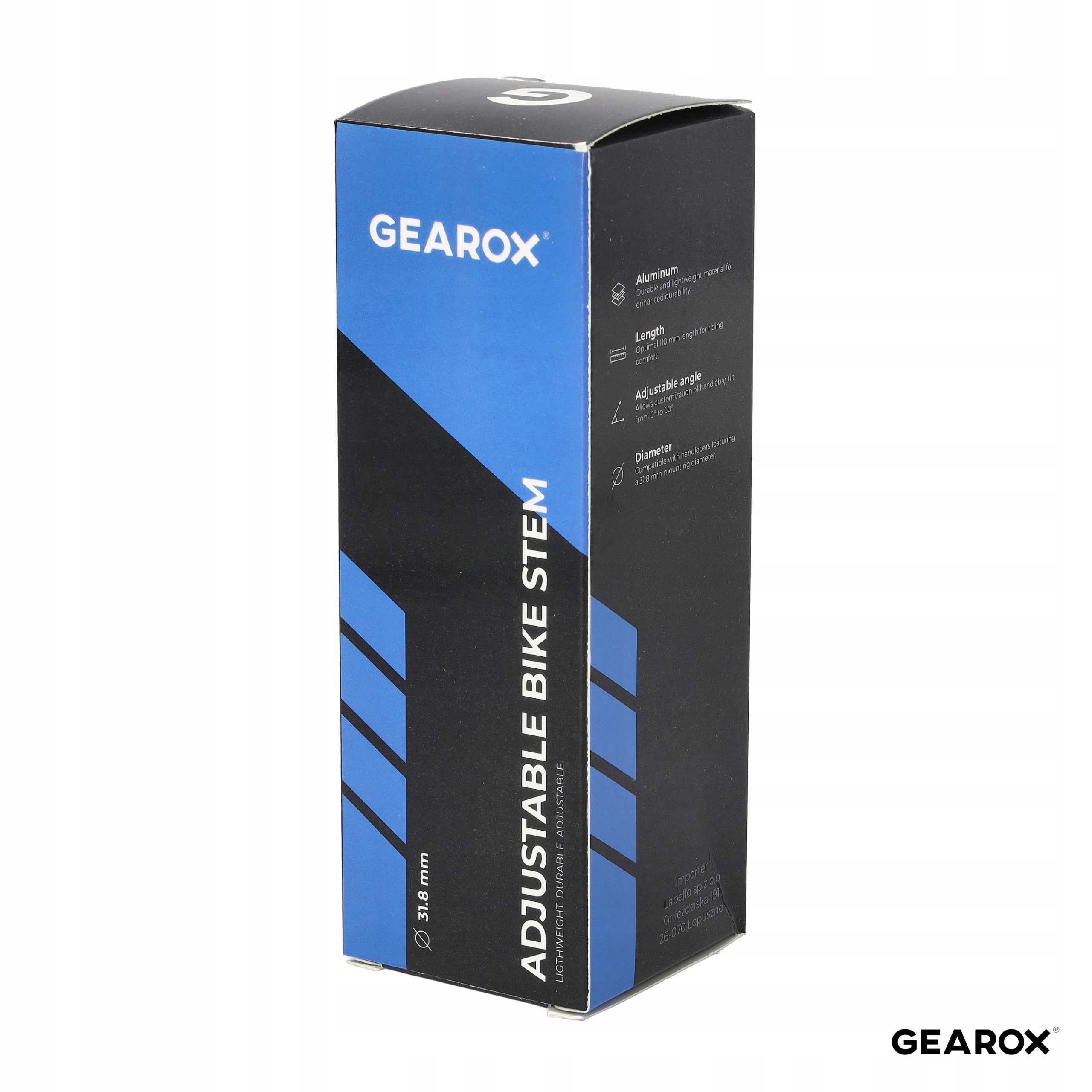 Gearox 31,8 A-HEAD reguliuojamas dviračio stebras
