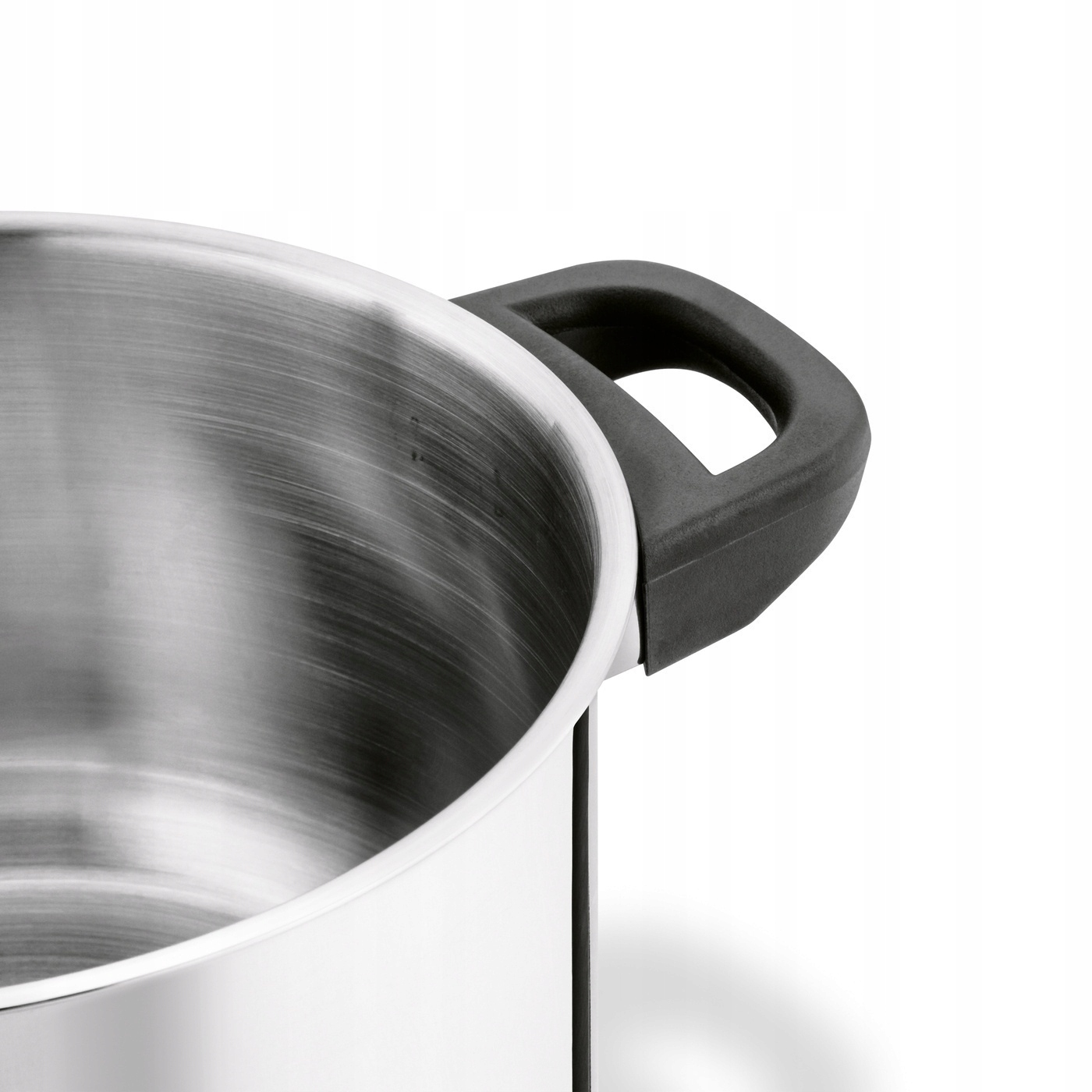 Plieninis PUODAS, INDUKCINIS, NERŪDijantis, dujos MAŽAS Starke Pro Sante 1.9L 16cm