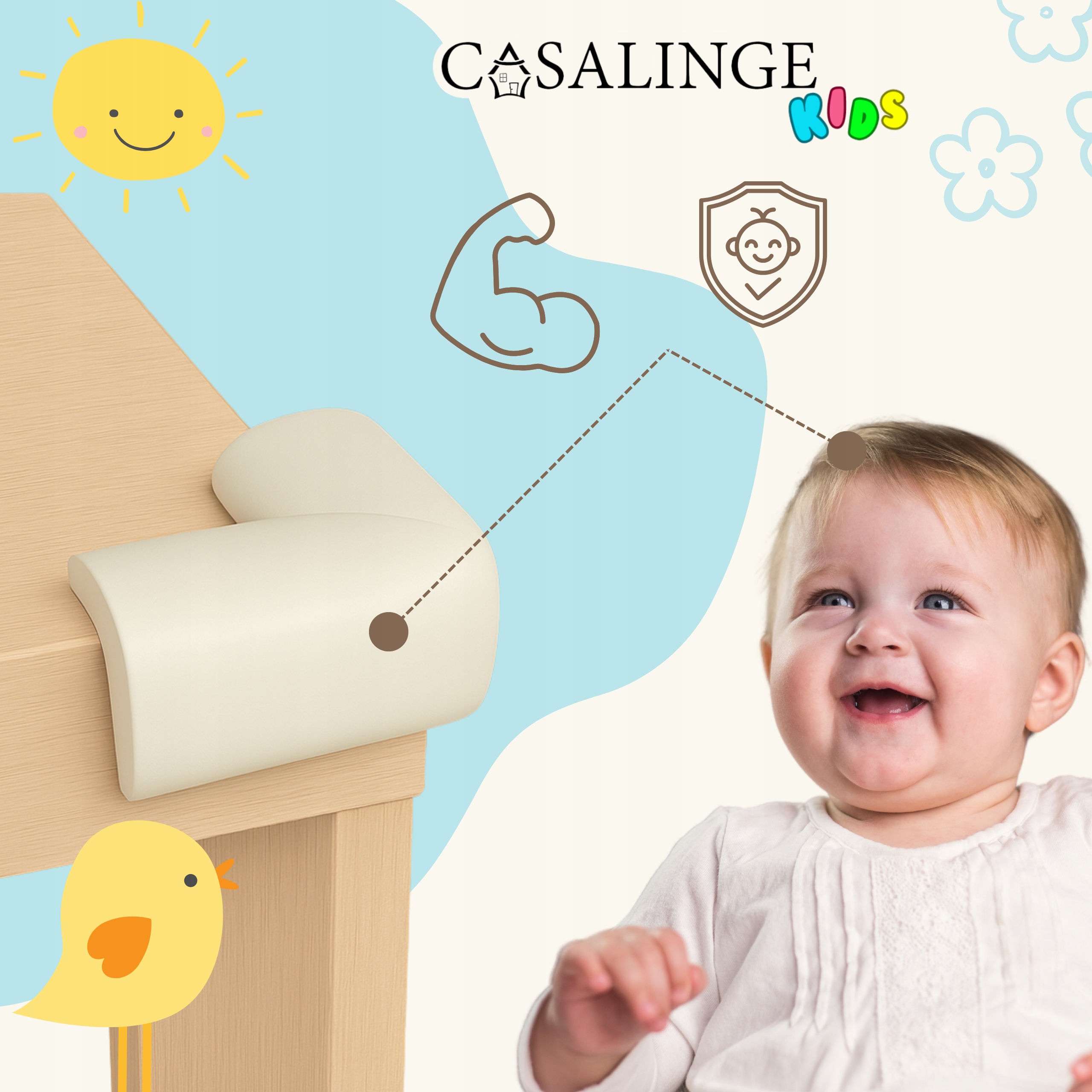 Casalinge sąvartymo apsaugos spintoms ir meblams
