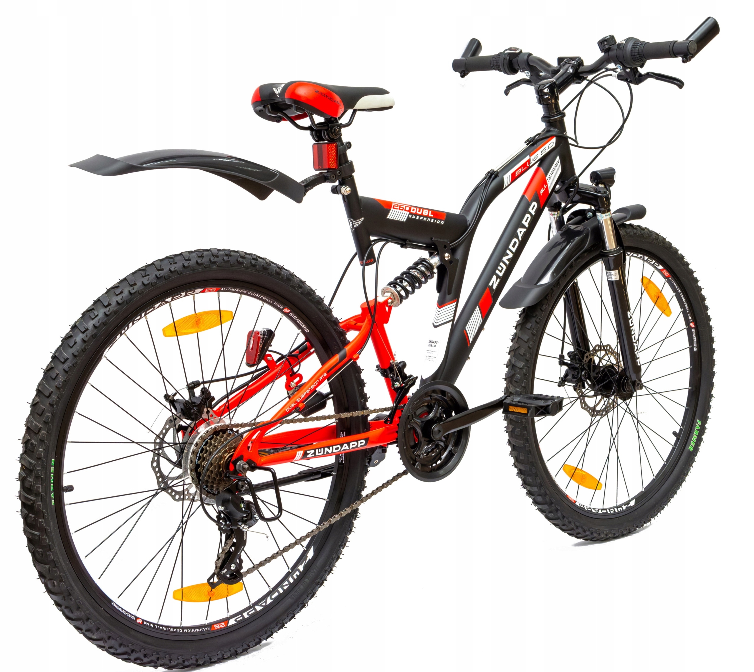 Vyriški kalnų dviračiai 26 MTB diskai, moteriški amortizatoriai, apšvietimas jaunimui