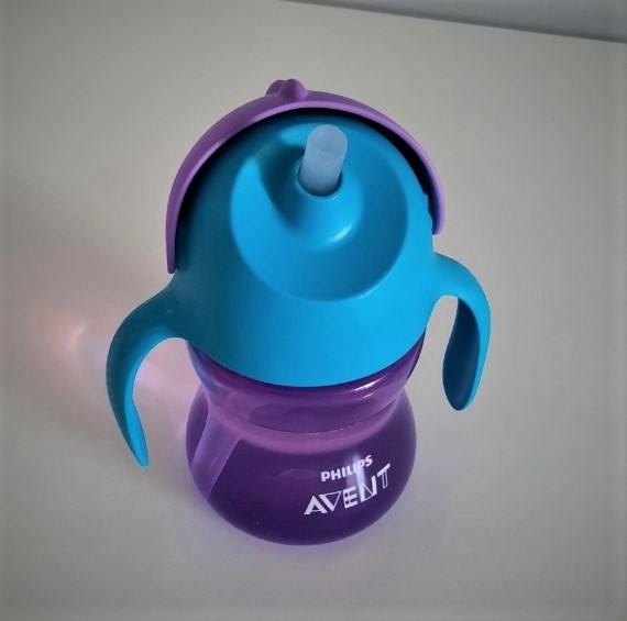 Philips Avent puodelis su silikoniniu snapeliu 200ml 6m+ mėlynas SCF551/05