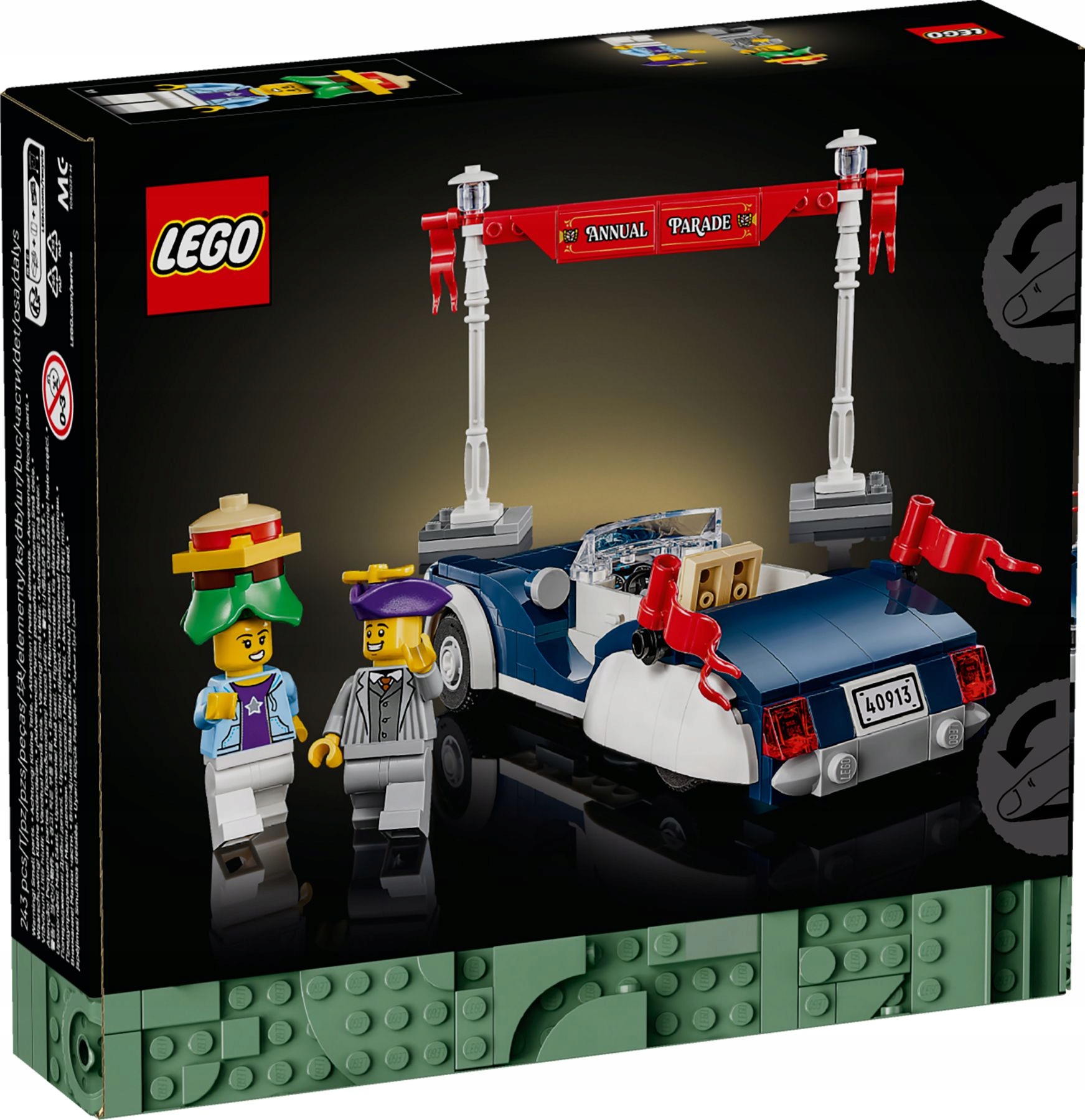 LEGO 40913 ICONS Senovinio parado automobilio senovinių automobilių statybinių kaladėlių rinkinys NAUJAS