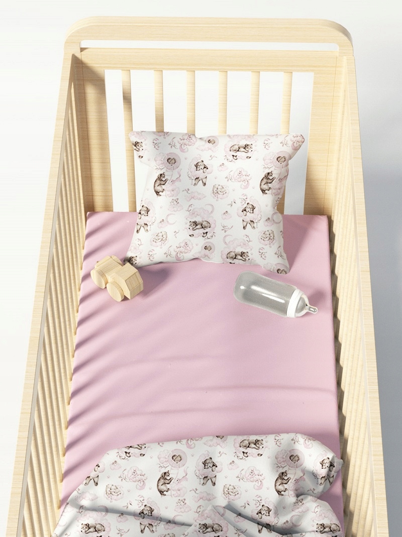 JERSEY MEDVILNINĖ PATALYS 120x60cm BABYMAM