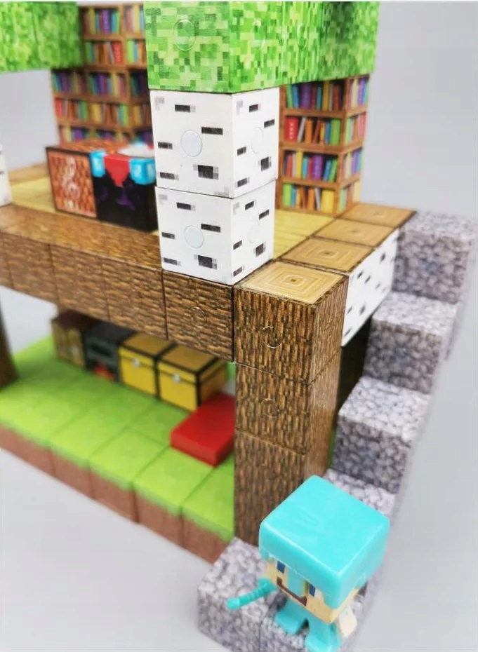 Magnetiniai 3D pikseliniai kaladėliai 180 el.