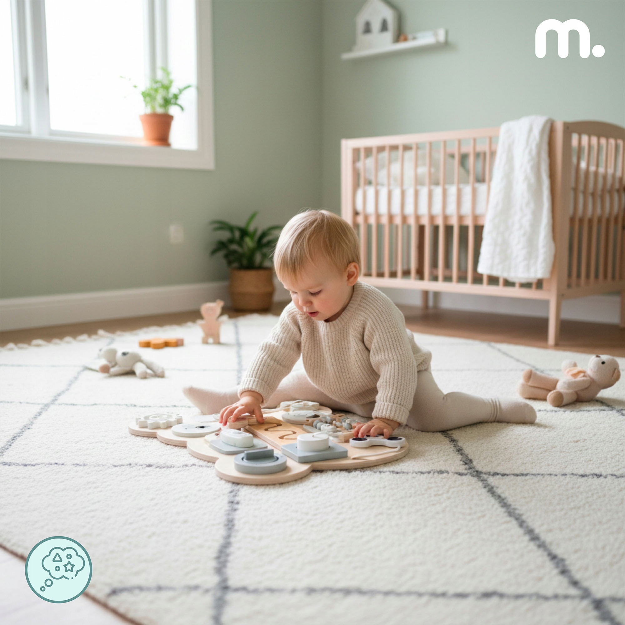 Mamabrum medinė manipuliacinė Montessori lenta