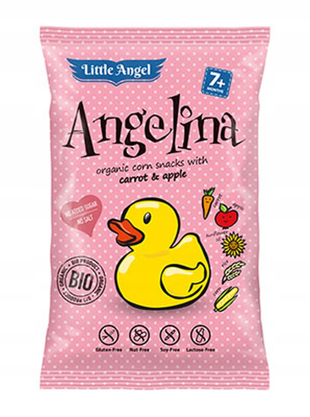 Little Angel traškios kukurūzų batonėliai 10x30 g, nuo 7 mėn.