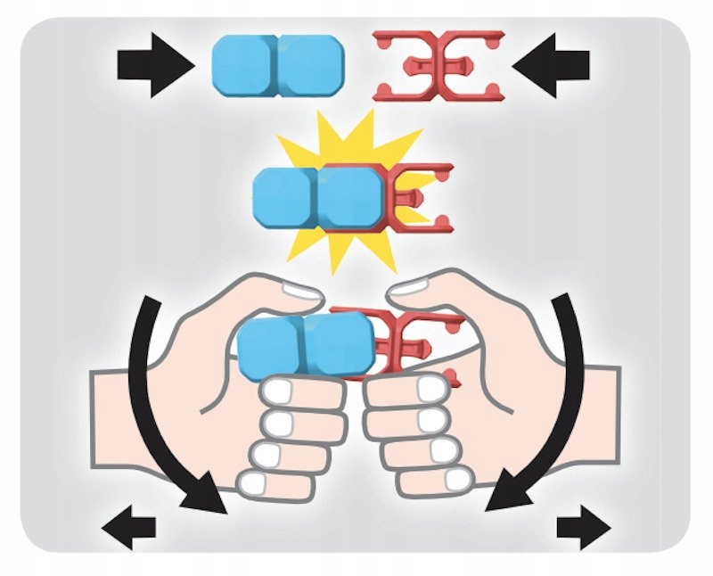Klix Cubes 150 dalių statybiniai klociniai